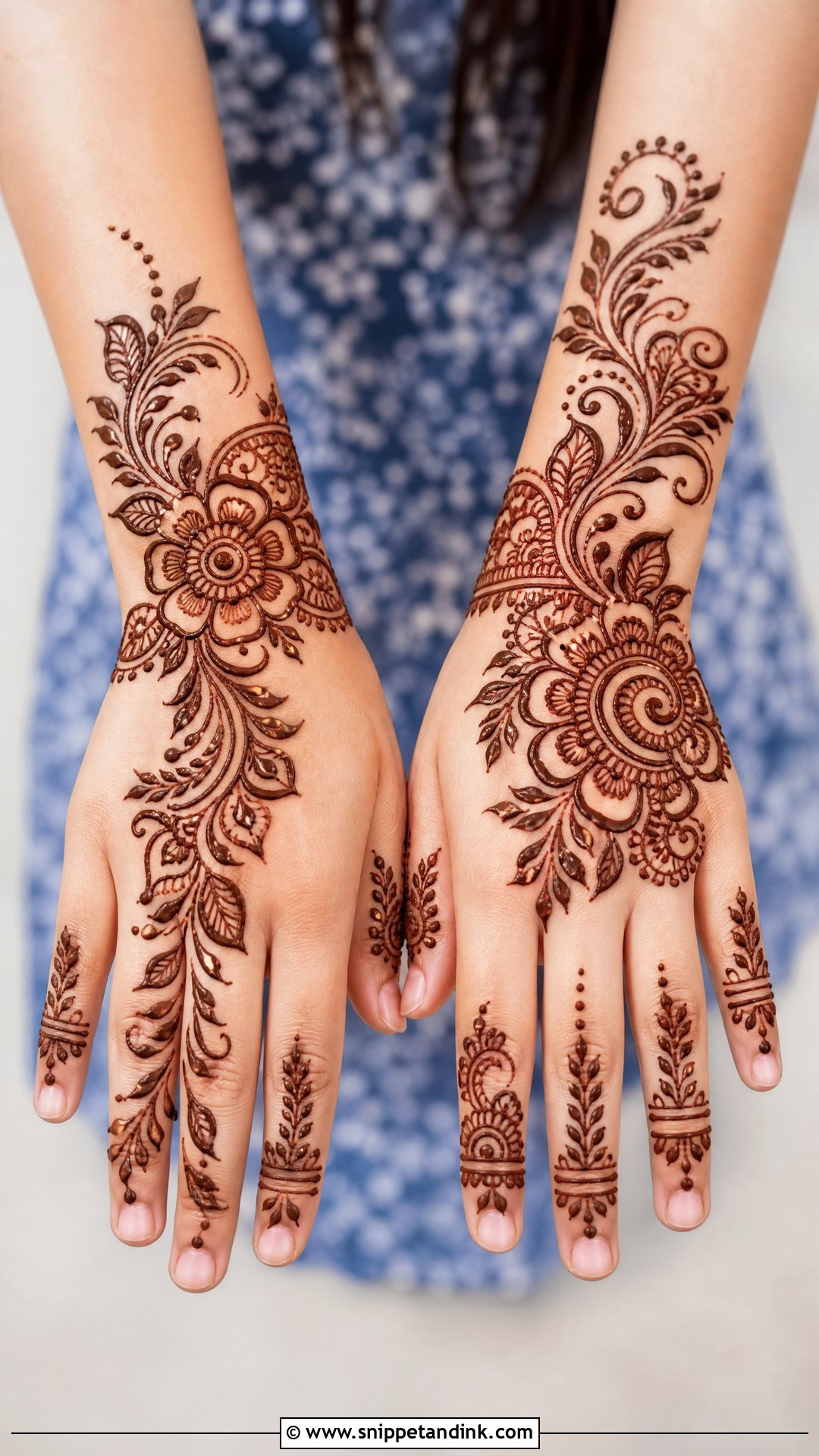 Indo Arabic Mehndi Design for Children - Snippet and Ink - 30 Mehndi Designs for Children