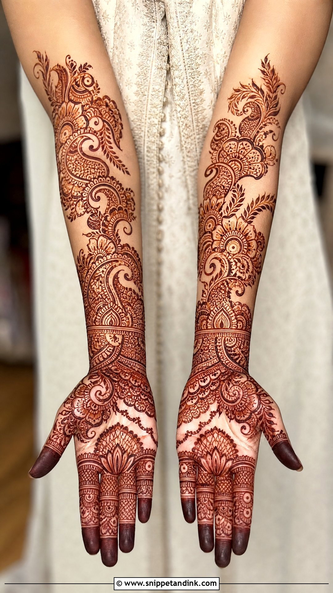 Indo Arabic Mehndi Design for Sister Wedding - Snippet and Ink - 25 Mehndi Designs for Sisters Wedding
