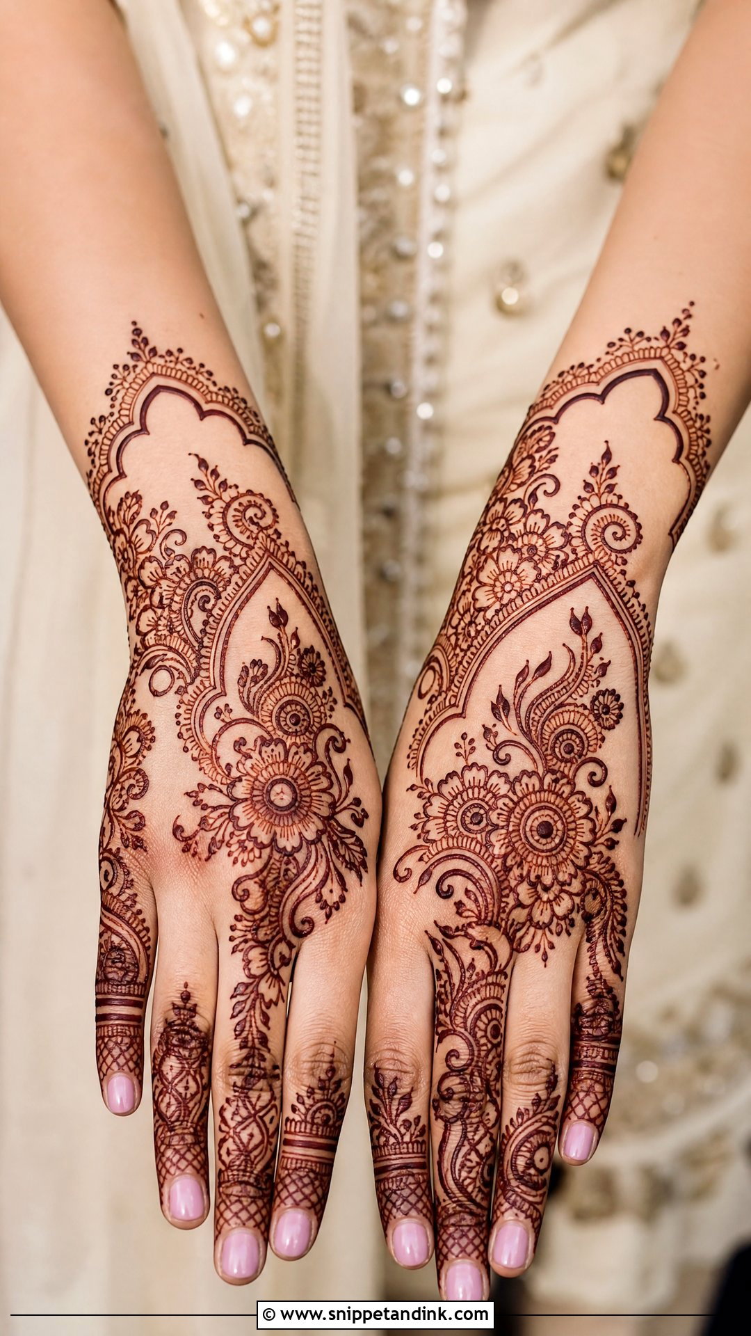 Indo Arabic Mehrab Mehndi Design - Snippet and Ink - 30 Mehrab Mehndi Design Ideas