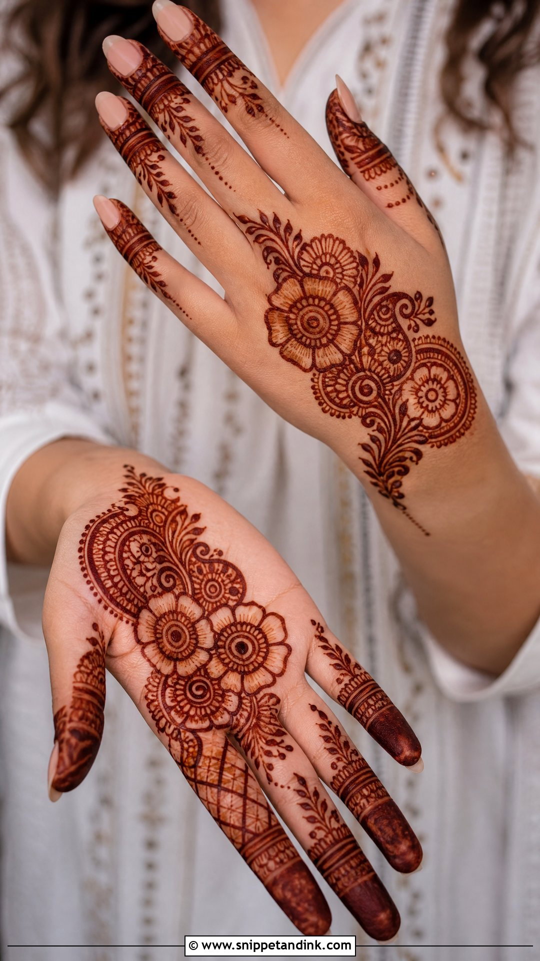 Indo Arabic Normal Mehndi Design - Snippet and Ink - 30 Normal Mehndi Design Ideas