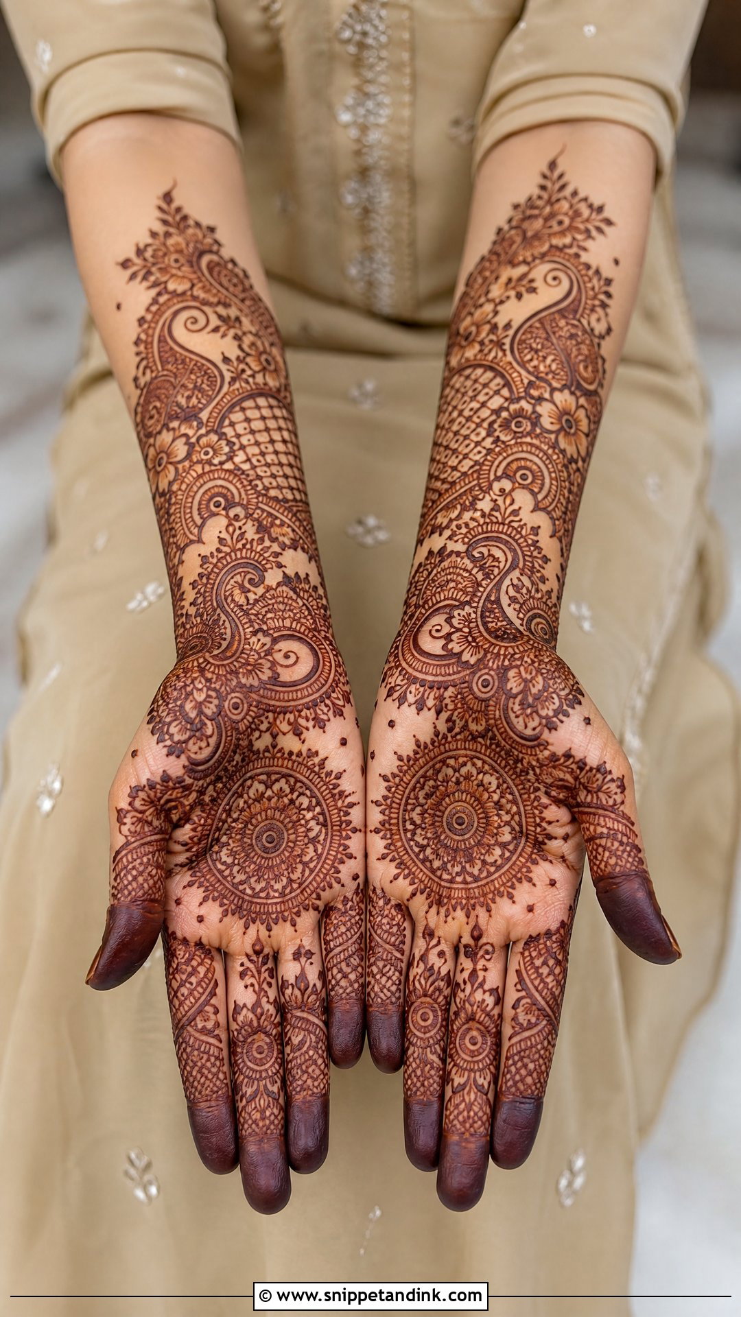 Indo Arabic Pakistani Bridal Mehndi - Snippet and Ink - 25 Pakistani Bridal Mehndi Designs