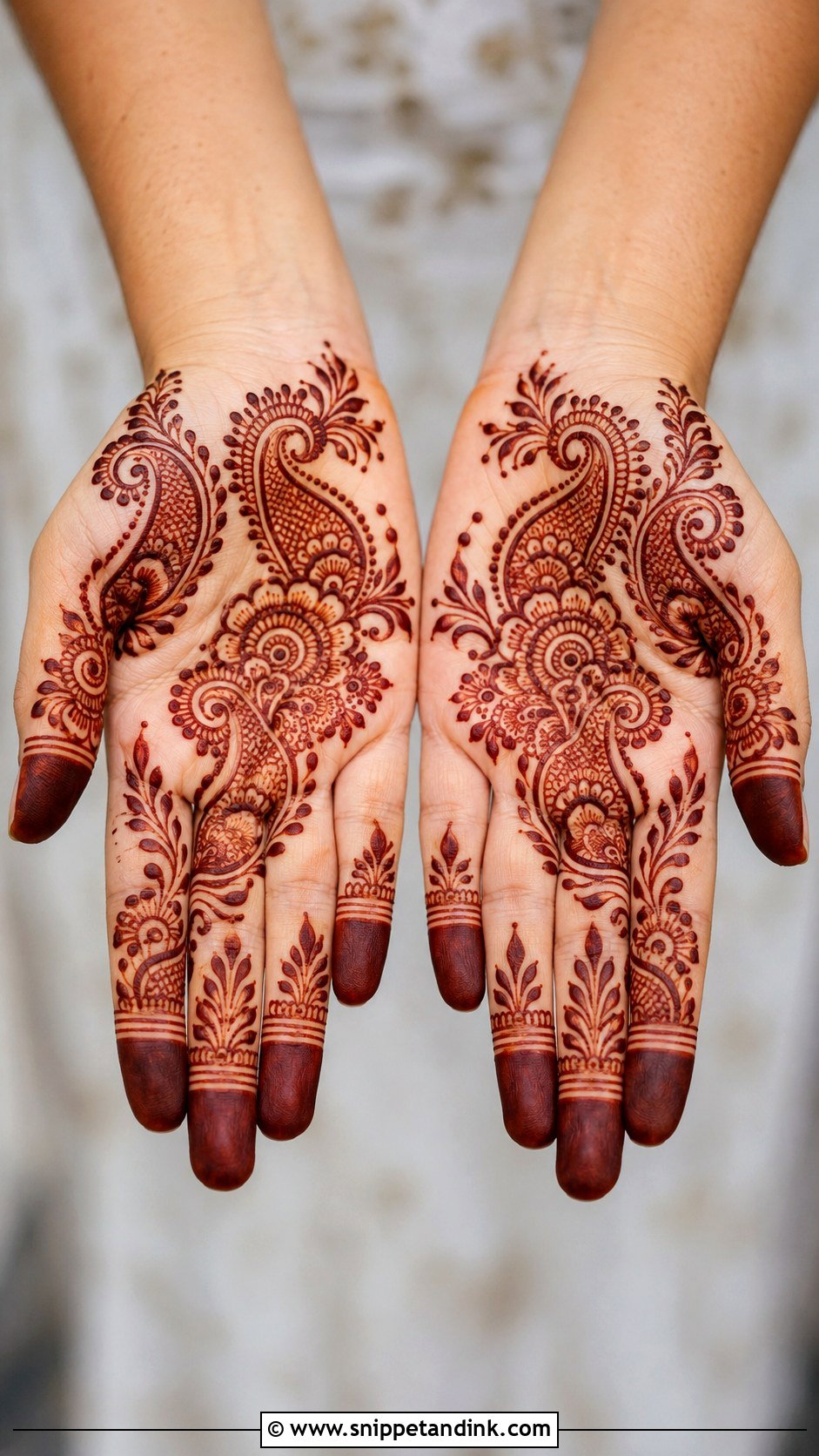 Indo Arabic Palm Mehndi Design - Snippet and Ink - 35 Only Palm Mehndi Design Ideas