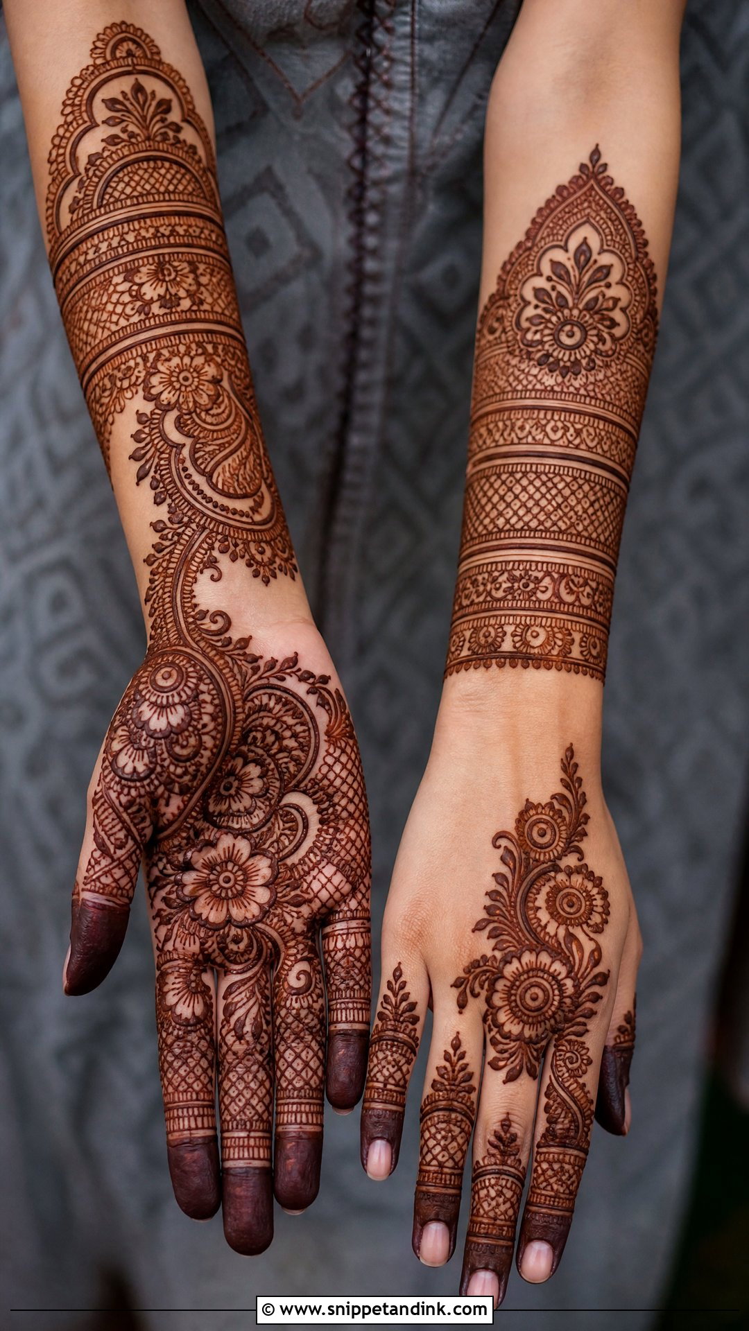 Indo Arabic Shaadi Mehndi Design - Snippet and Ink - 20 Shaadi Mehndi Design Ideas