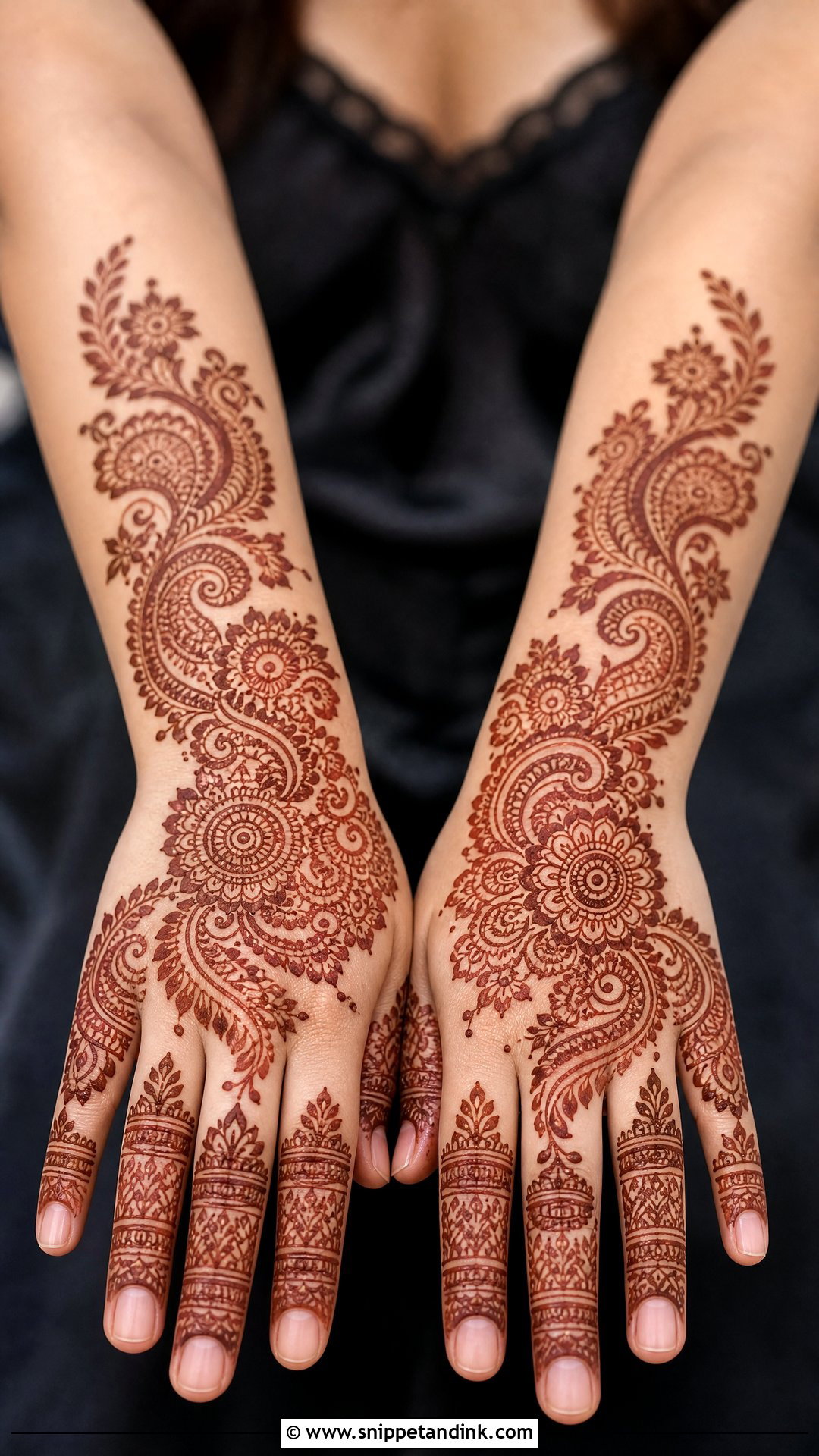 Indo Arabic Tattoo Mehndi Design - Snippet and Ink - 30 Unique Tattoo Mehndi Designs