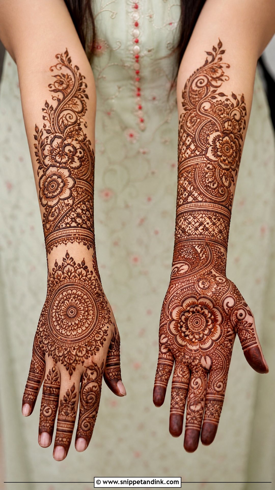 Indo Arabic Wedding Mehndi Design - Snippet and Ink - 20 Wedding Mehndi Design Ideas