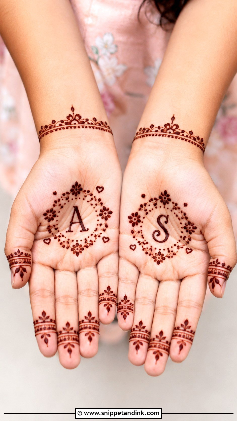 Initial Mehndi Design For Kids - Snippet and Ink - 30 Cute Mehndi Designs for Kids