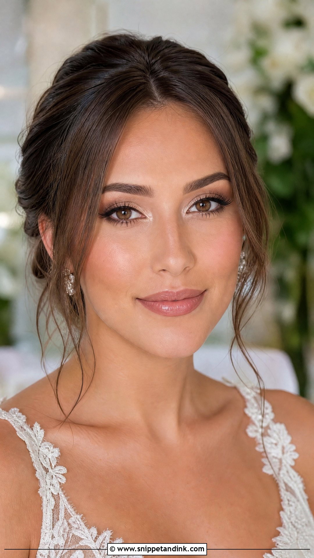 Inner Corner Highlight Bridal Makeup For Brown Eyes - Snippet and Ink - 30 Romantic Bridal Wedding Makeup for Brown Eyes