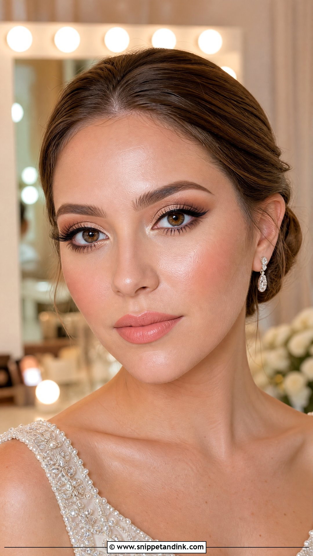 Inner Corner Highlight Bridal Makeup For Brown Eyes - Snippet and Ink - 35 Elegant Bridal Makeup for Brown Eyes