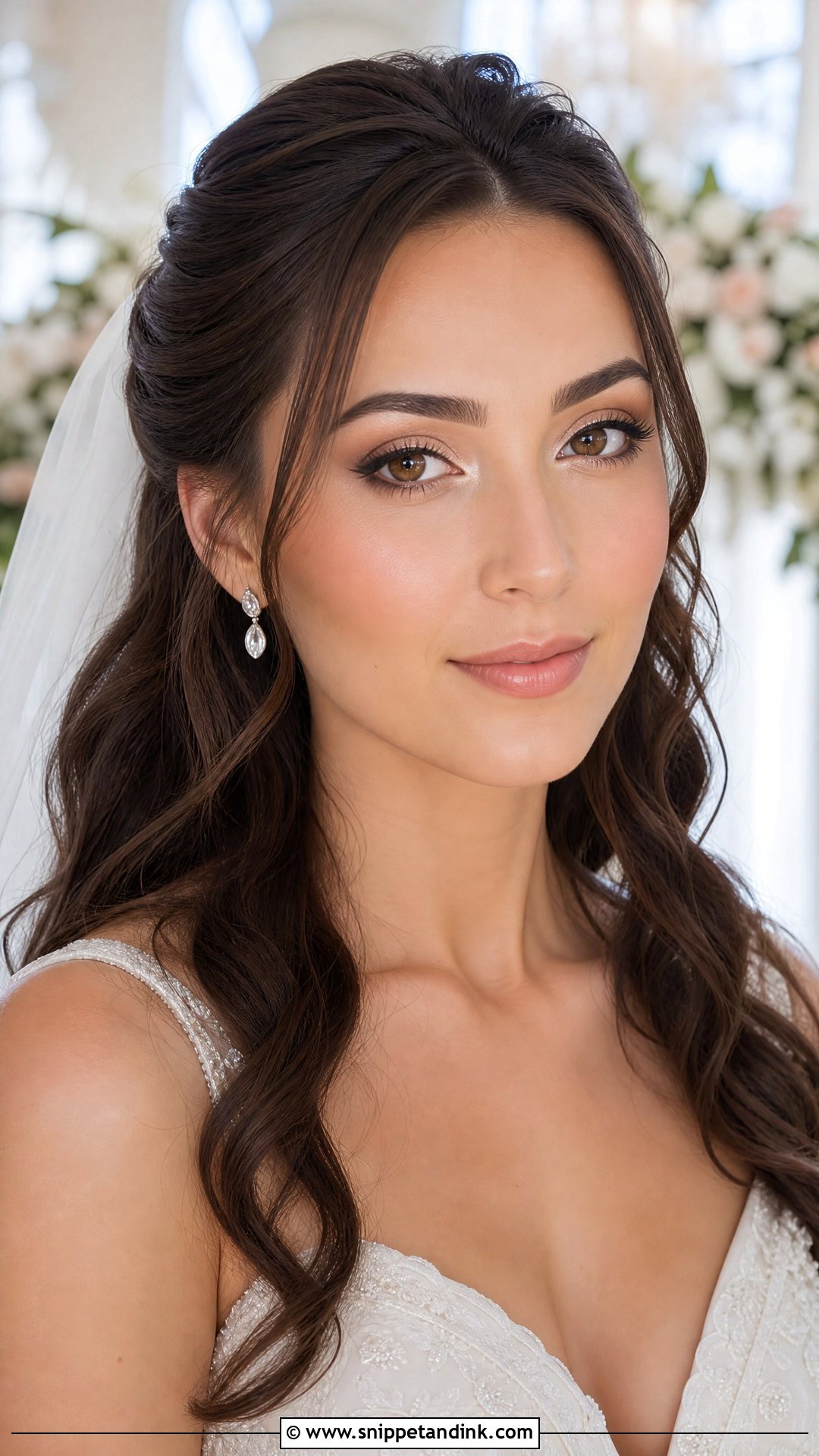 Inner Corner Highlight Bridal Makeup For Brown Eyes - Snippet and Ink - 25 Natural Bridal Makeup for Brown Eyes Brunettes