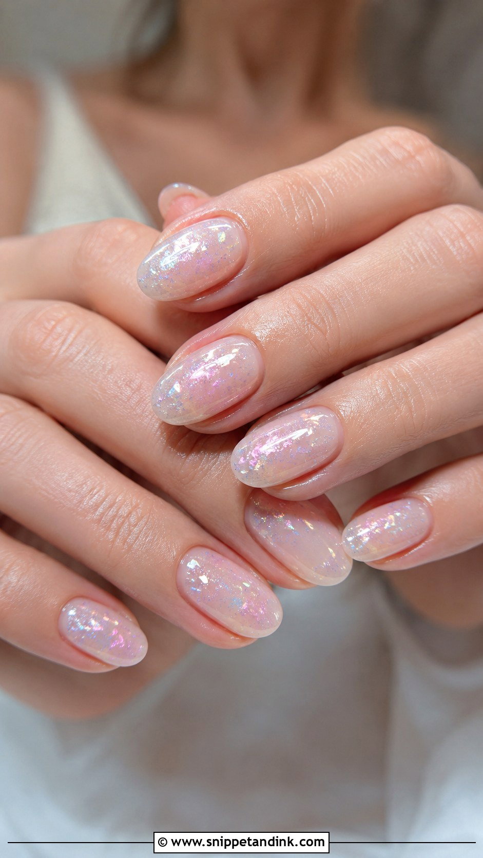 Iridescent Sparkly Wedding Nails - Snippet and Ink - 20 Sparkly Wedding Nails