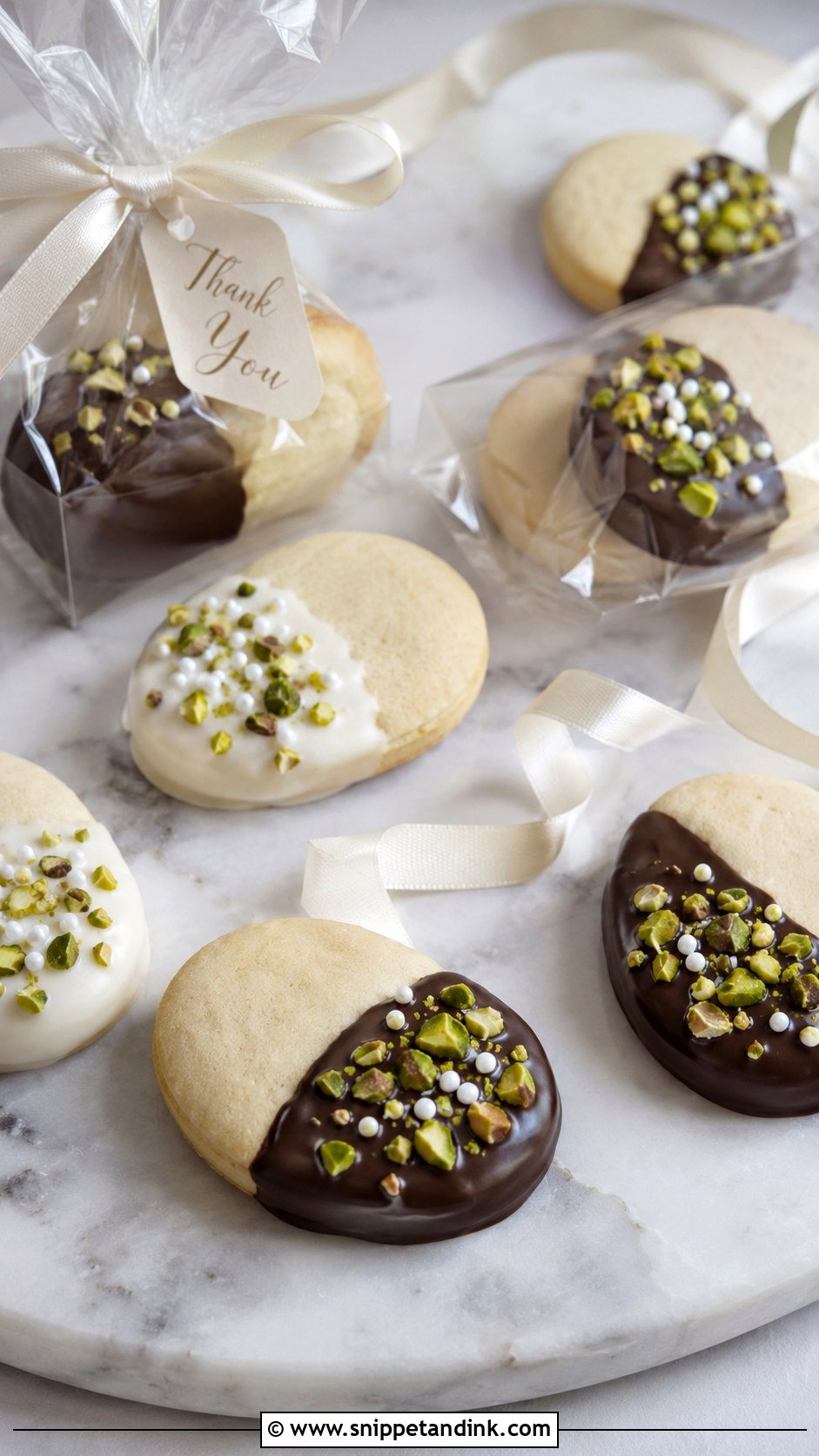 Italian Chocolate Dipped Wedding Cookies - Snippet and Ink - 20 Italian Wedding Cookies