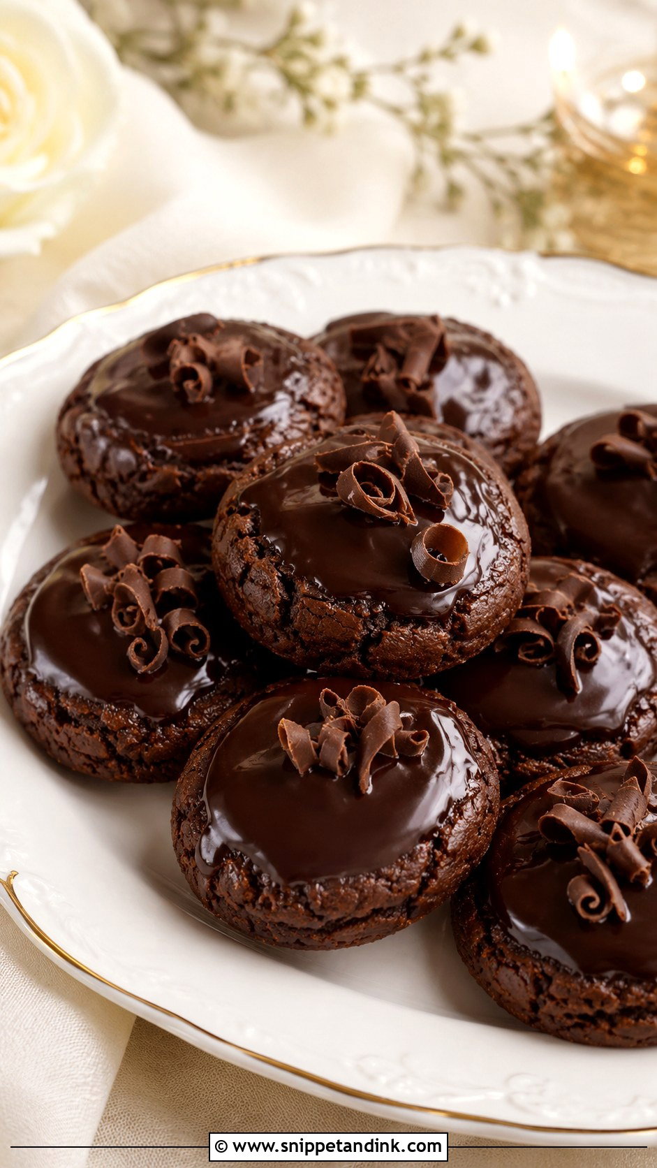 Italian Chocolate Wedding Cookies - Snippet and Ink - 20 Italian Wedding Cookies