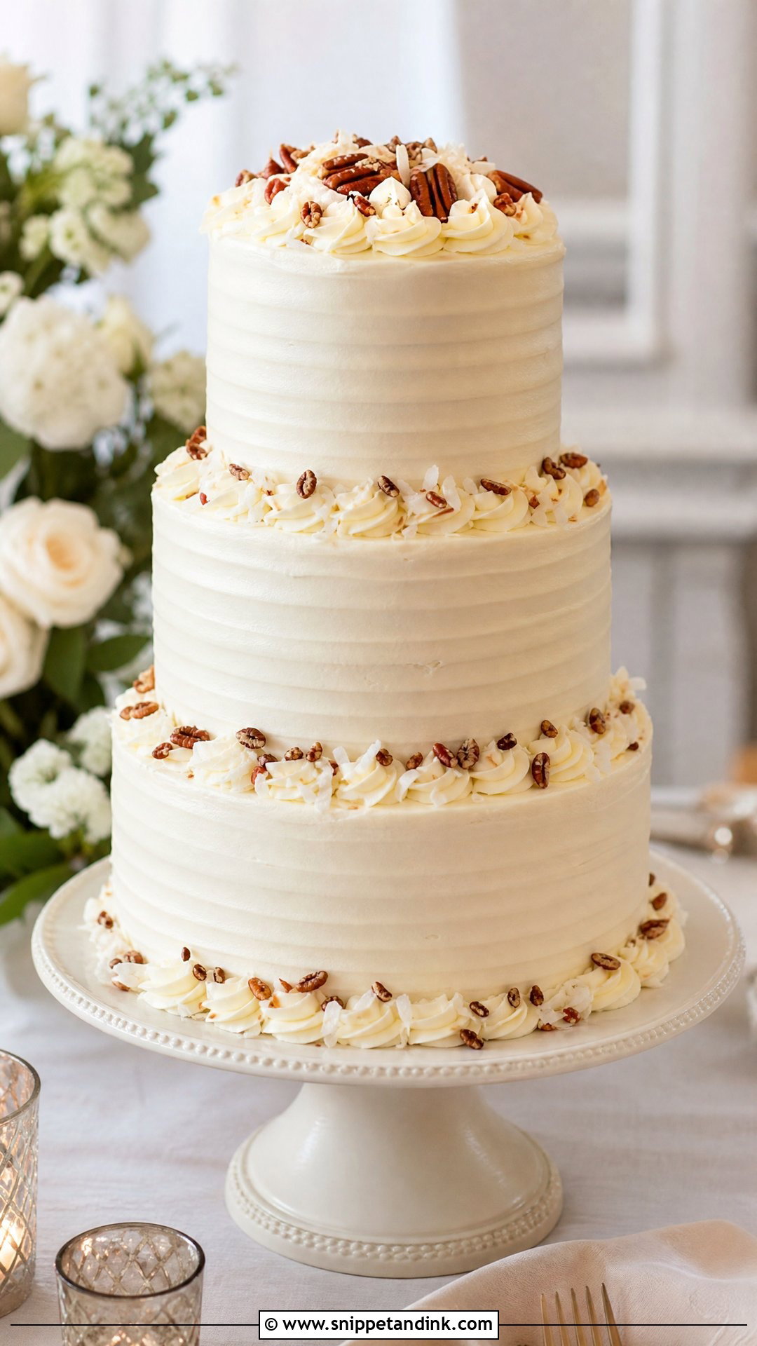 Italian Cream Wedding Cake - Snippet and Ink - 25 Italian Wedding Cakes