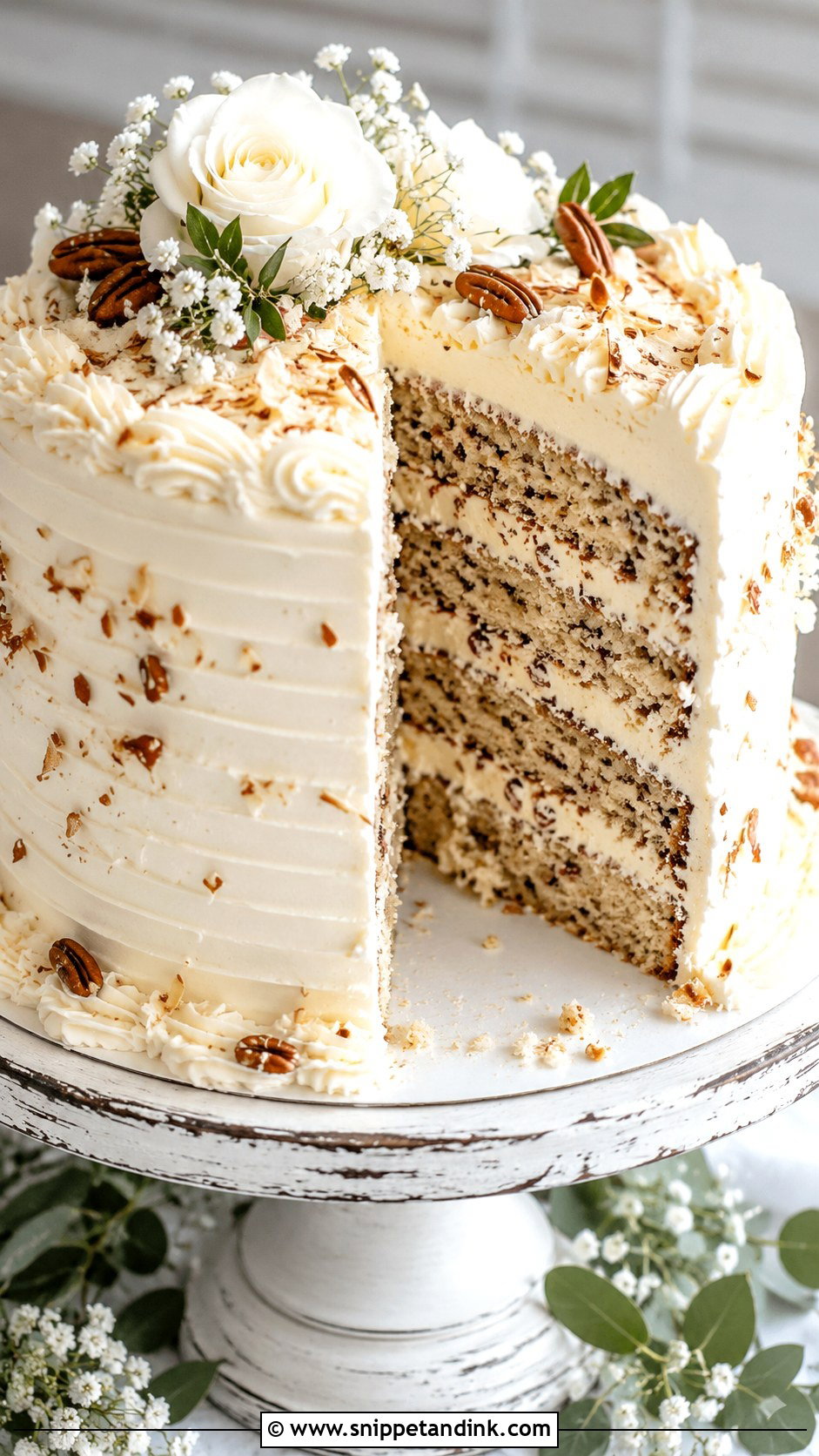 Italian Cream Wedding Cake - Snippet and Ink - 20 Classic Wedding Cake Recipe