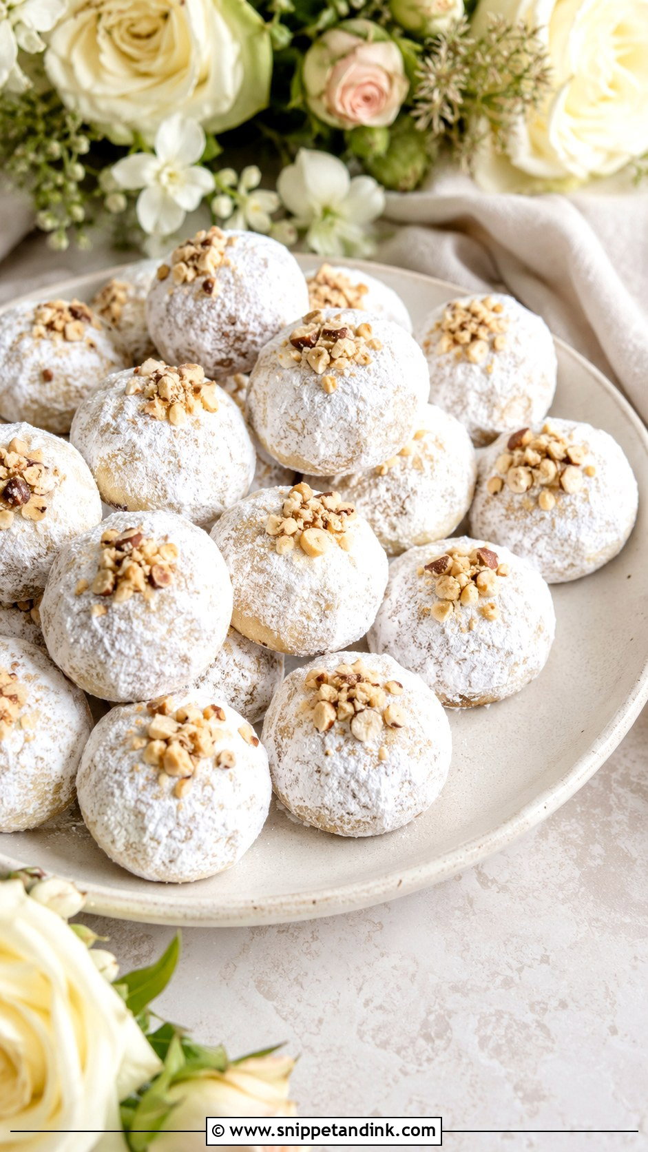 Italian Hazelnut Wedding Cookies - Snippet and Ink - 20 Italian Wedding Cookies