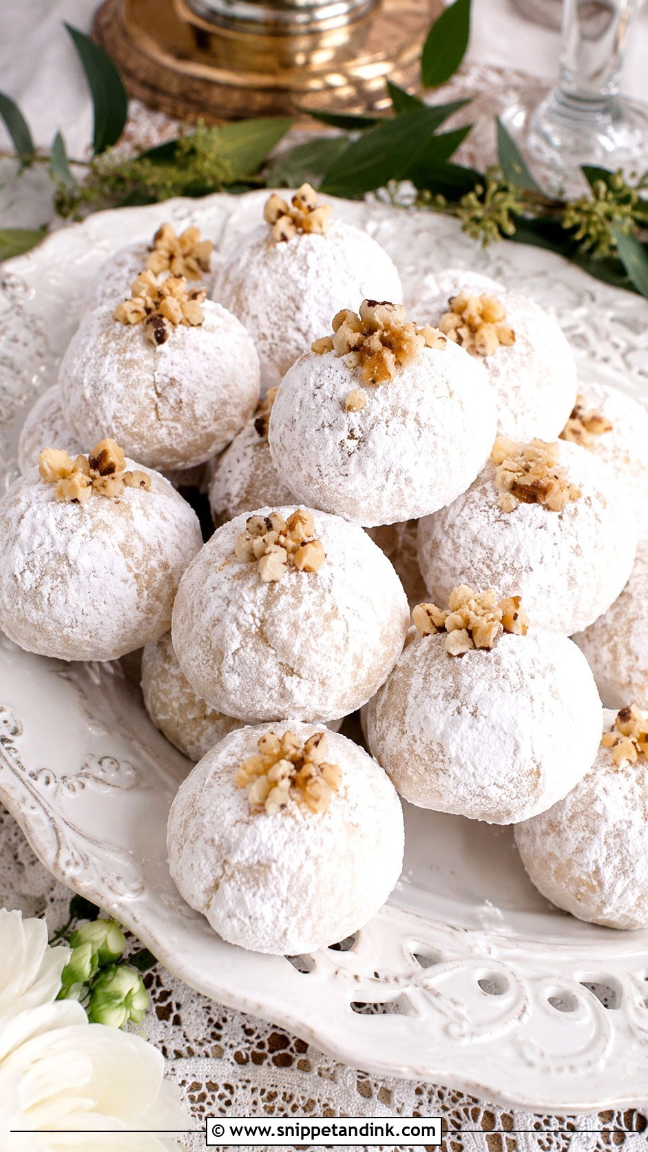 Italian Walnut Wedding Cookies - Snippet and Ink - 20 Italian Wedding Cookies
