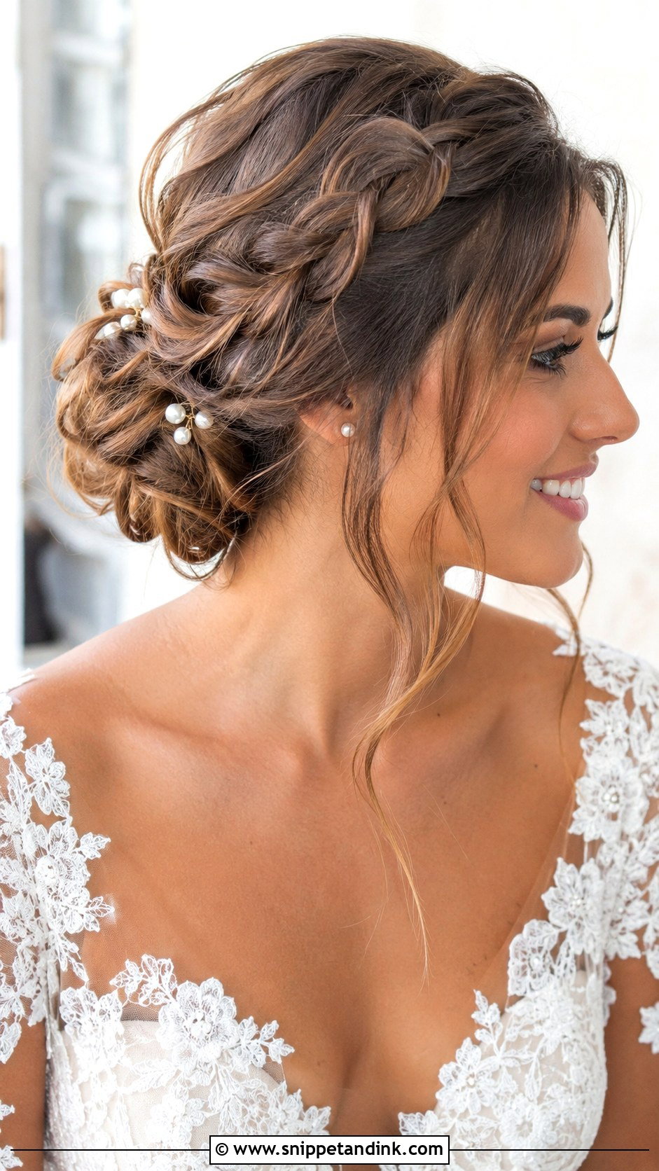 Italian Wedding Braided Updo - Snippet and Ink - 15 Italian Wedding Hairstyles