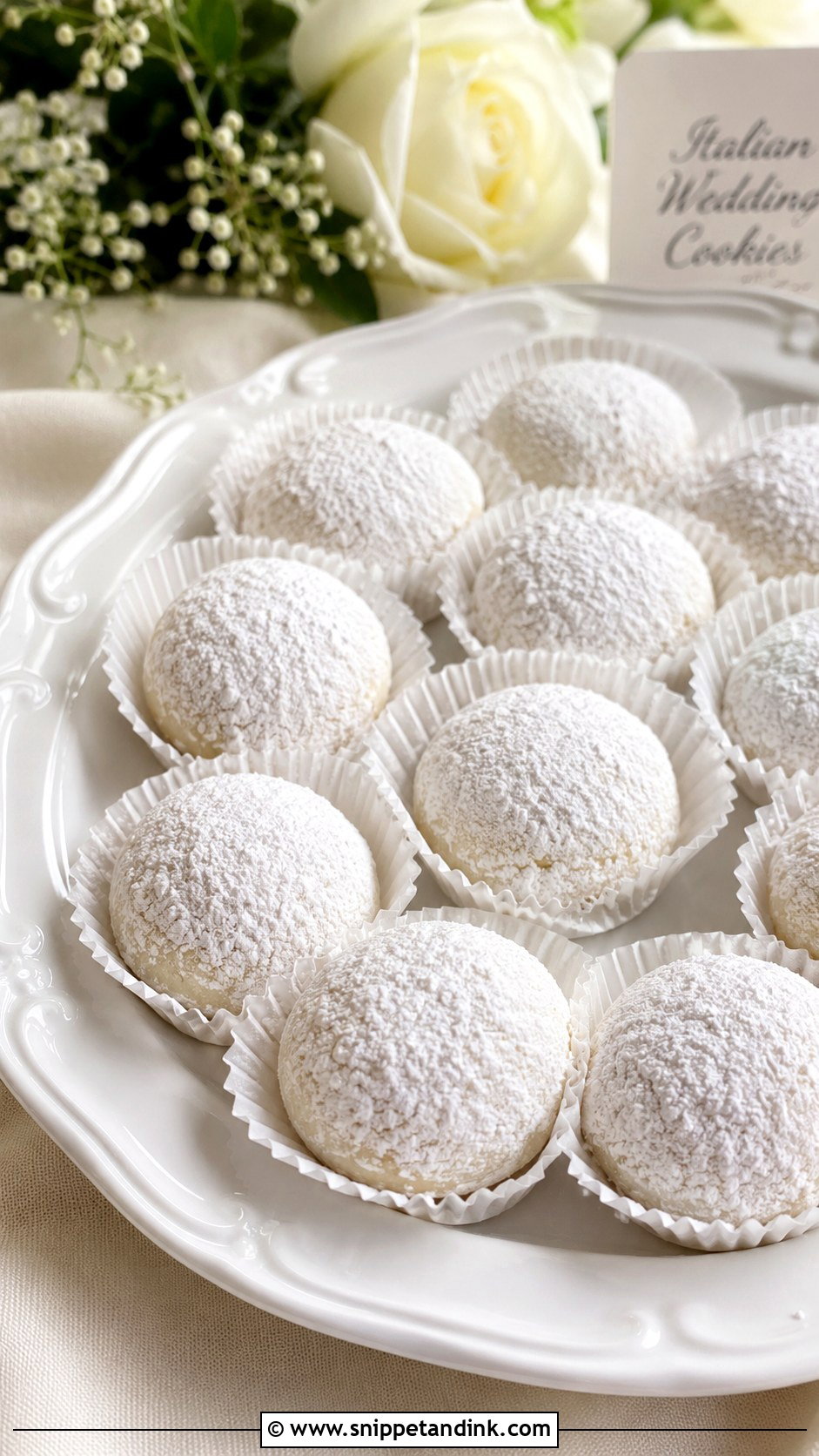 Italian Wedding Cookies - Snippet and Ink - 20 Italian Wedding Cookies