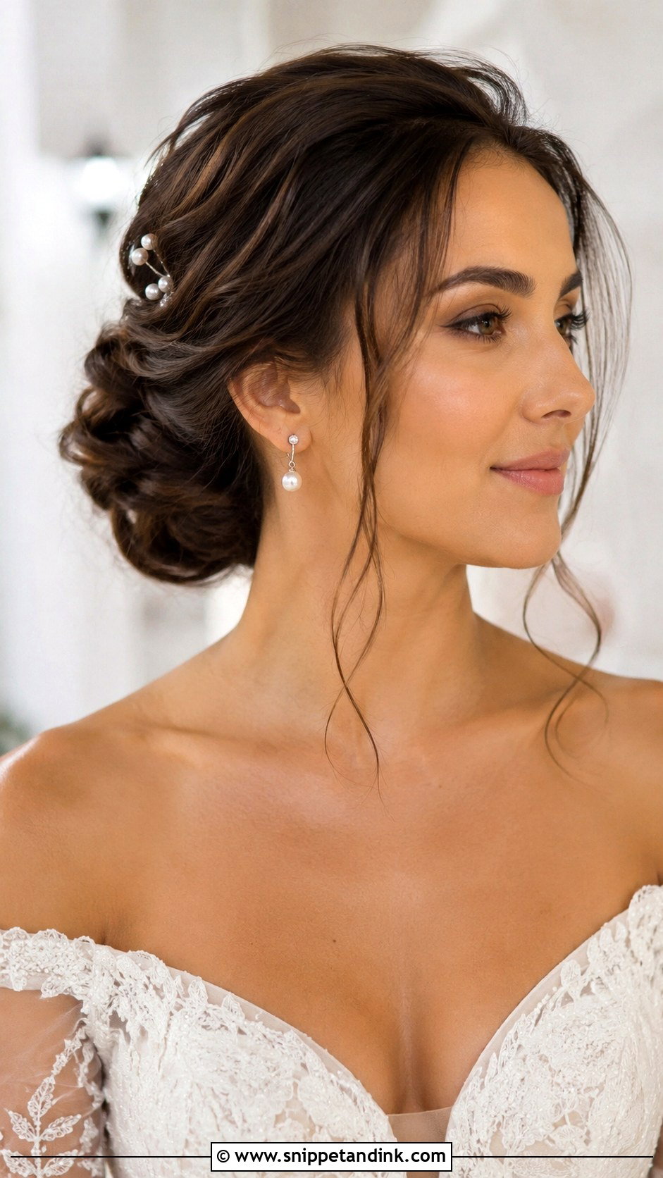 Italian Wedding Low Chignon - Snippet and Ink - 15 Italian Wedding Hairstyles