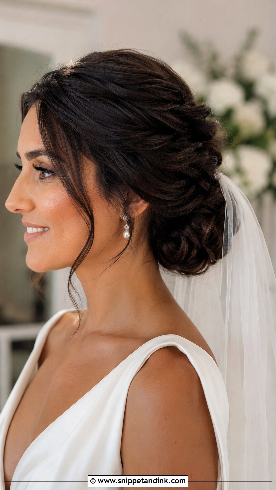 Italian Wedding Twisted Chignon - Snippet and Ink - 15 Italian Wedding Hairstyles