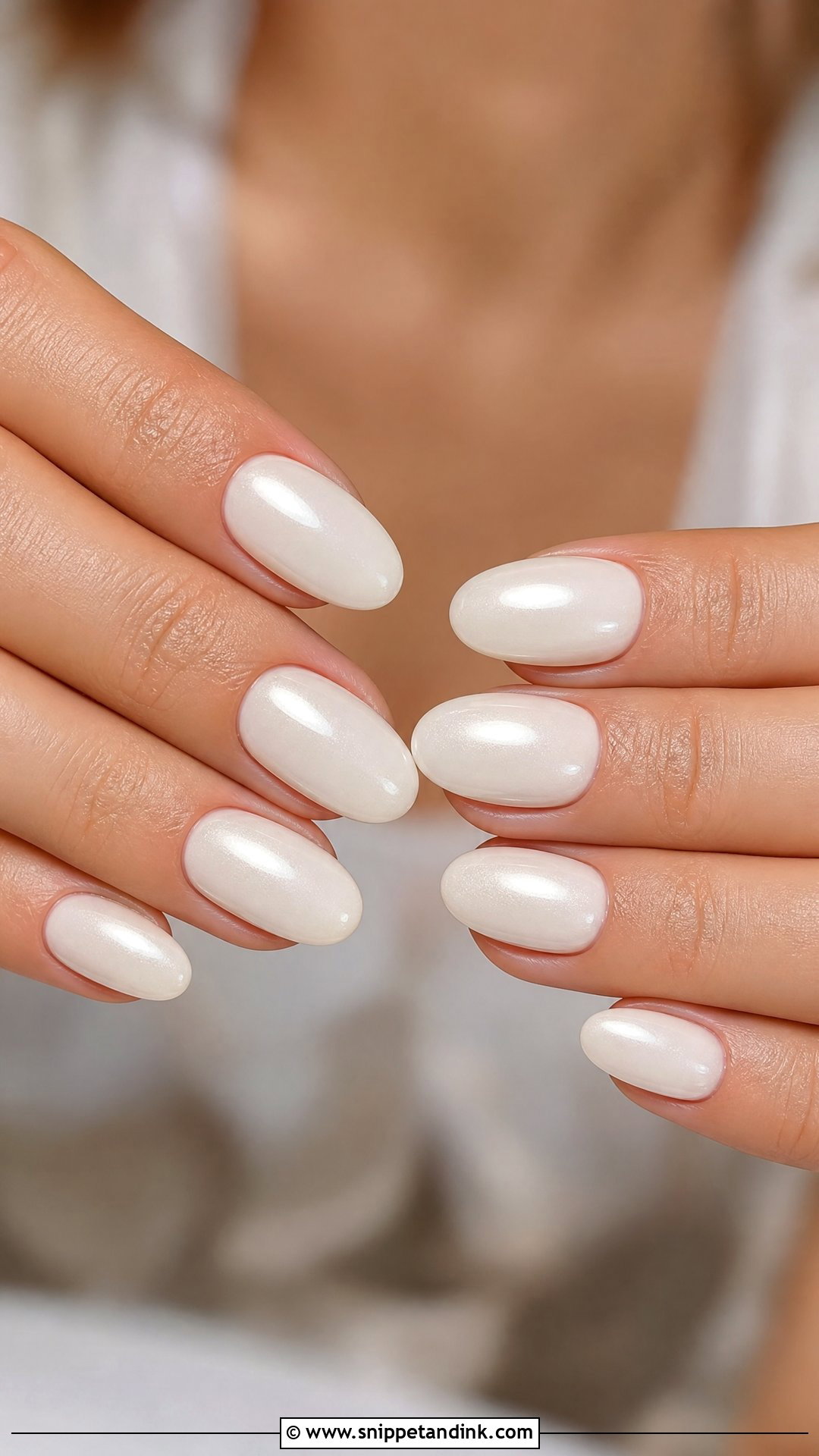 Ivory Acrylic Wedding Nails - Snippet and Ink - 25 Acrylic Wedding Nails for Bride