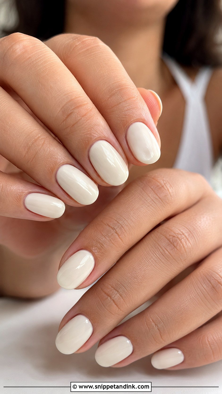 Ivory Bridal Dip Nails - Snippet and Ink - 20 Bridal Dip Nails