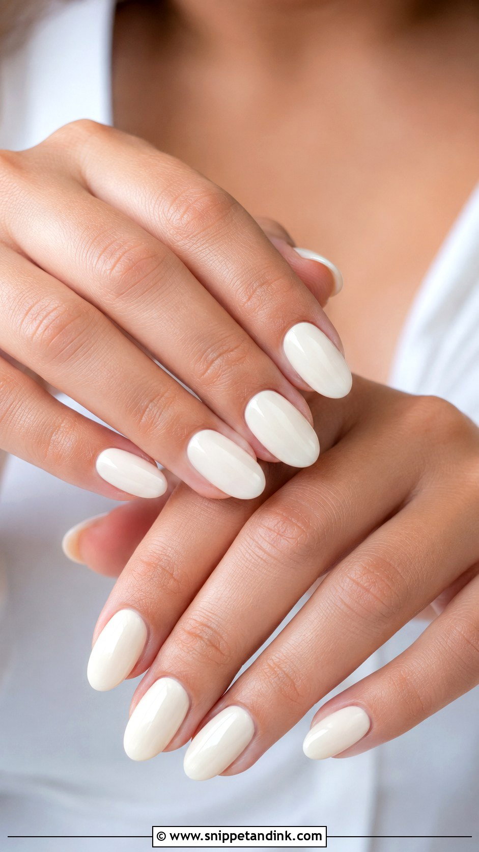 Ivory Bridal Nails - Snippet and Ink - 30 Bridal Nail Designs