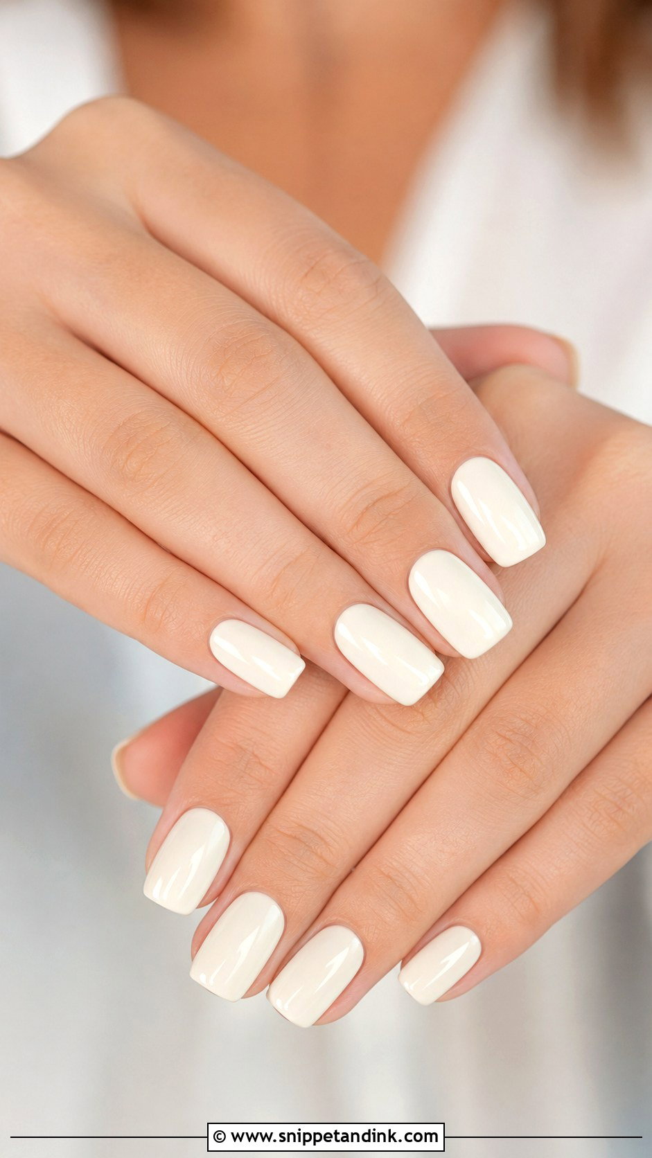 Ivory Bridal Nails - Snippet and Ink - 30 Bridal Nail Ideas