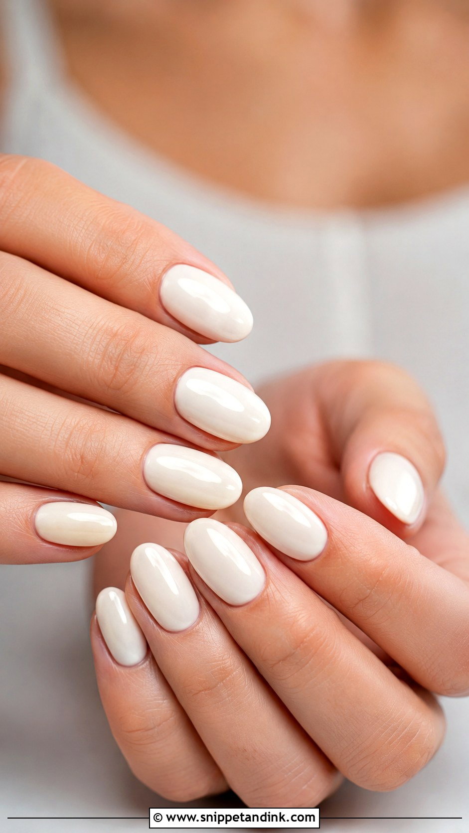 Ivory Bridal Nails - Snippet and Ink - 30 Simple Bridal Nails