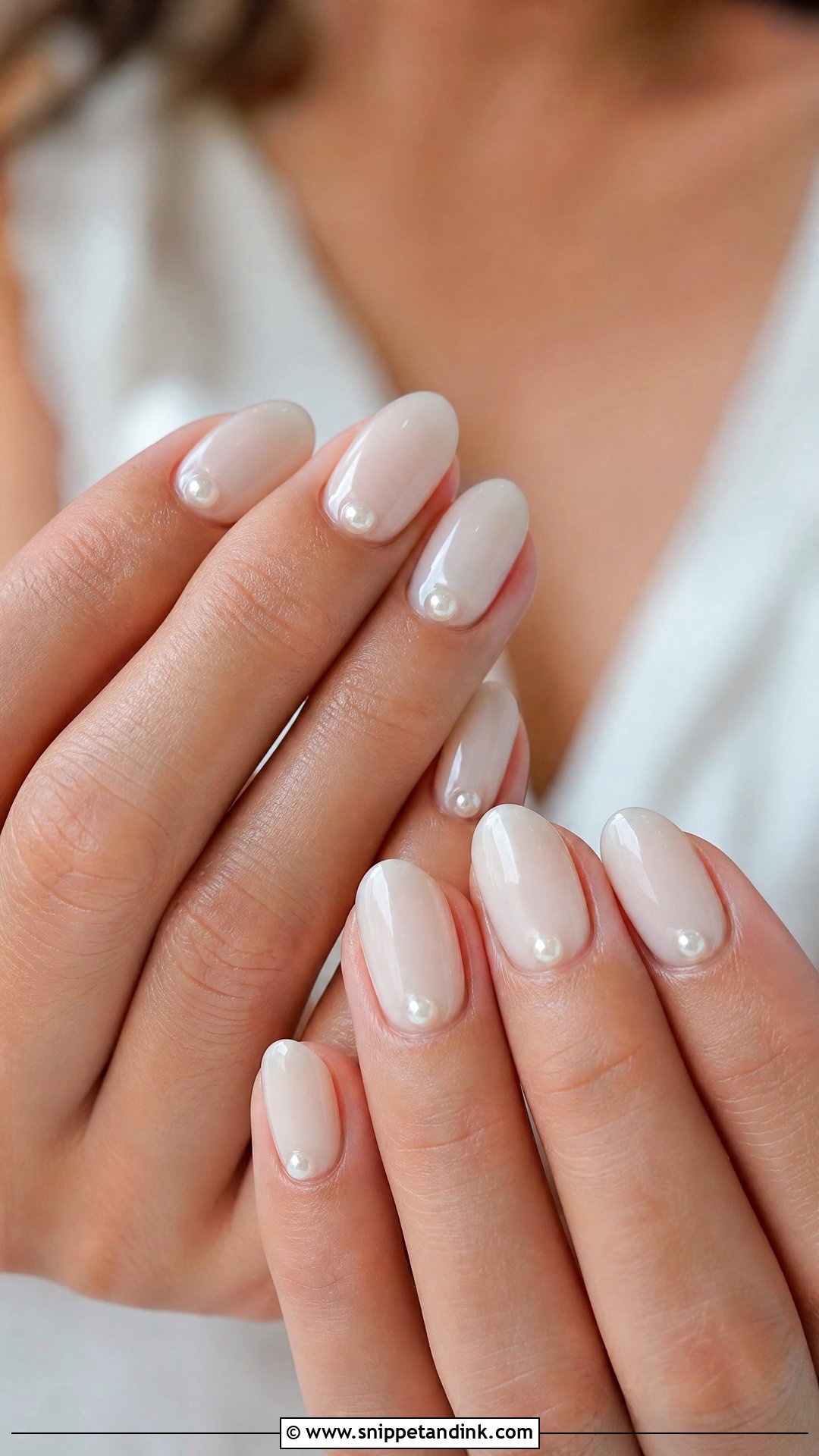 Ivory Bridal Nails - Snippet and Ink - 35 Bridal Nails Wedding