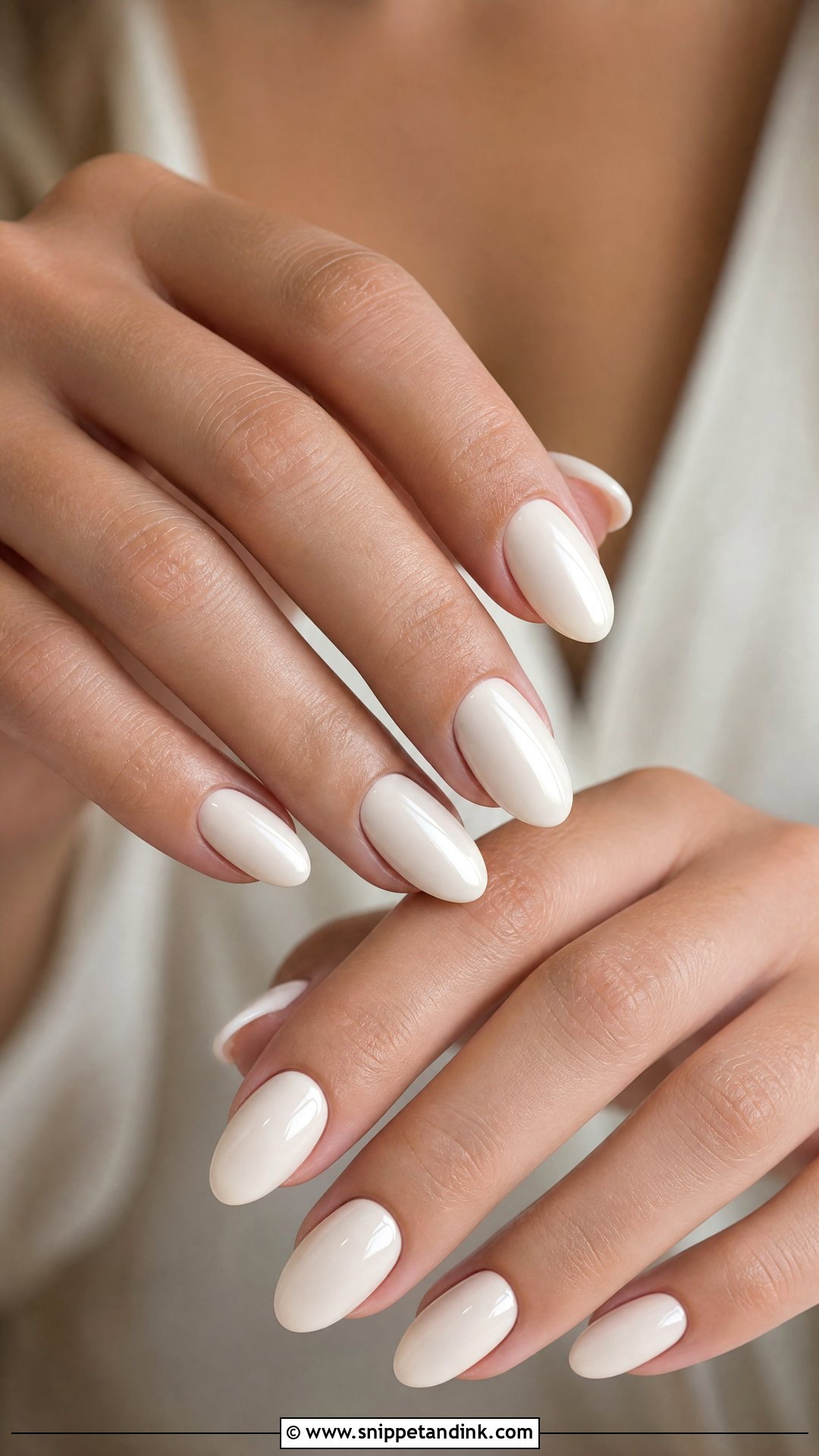 Ivory Bridal Nails - Snippet and Ink - 25 Bridal Wedding Day Nails for Bride