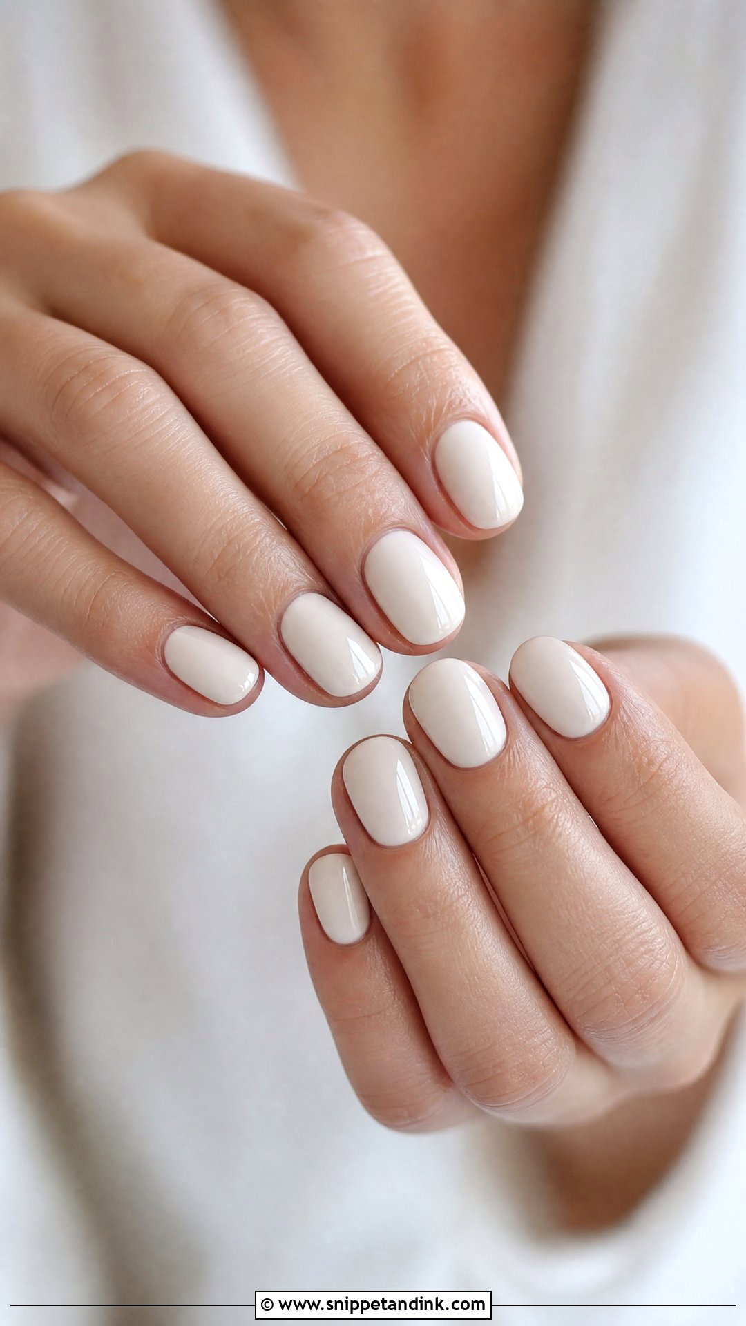 Ivory Bridal Nails - Snippet and Ink - 25 Simple Bridal Wedding Nails for Bride
