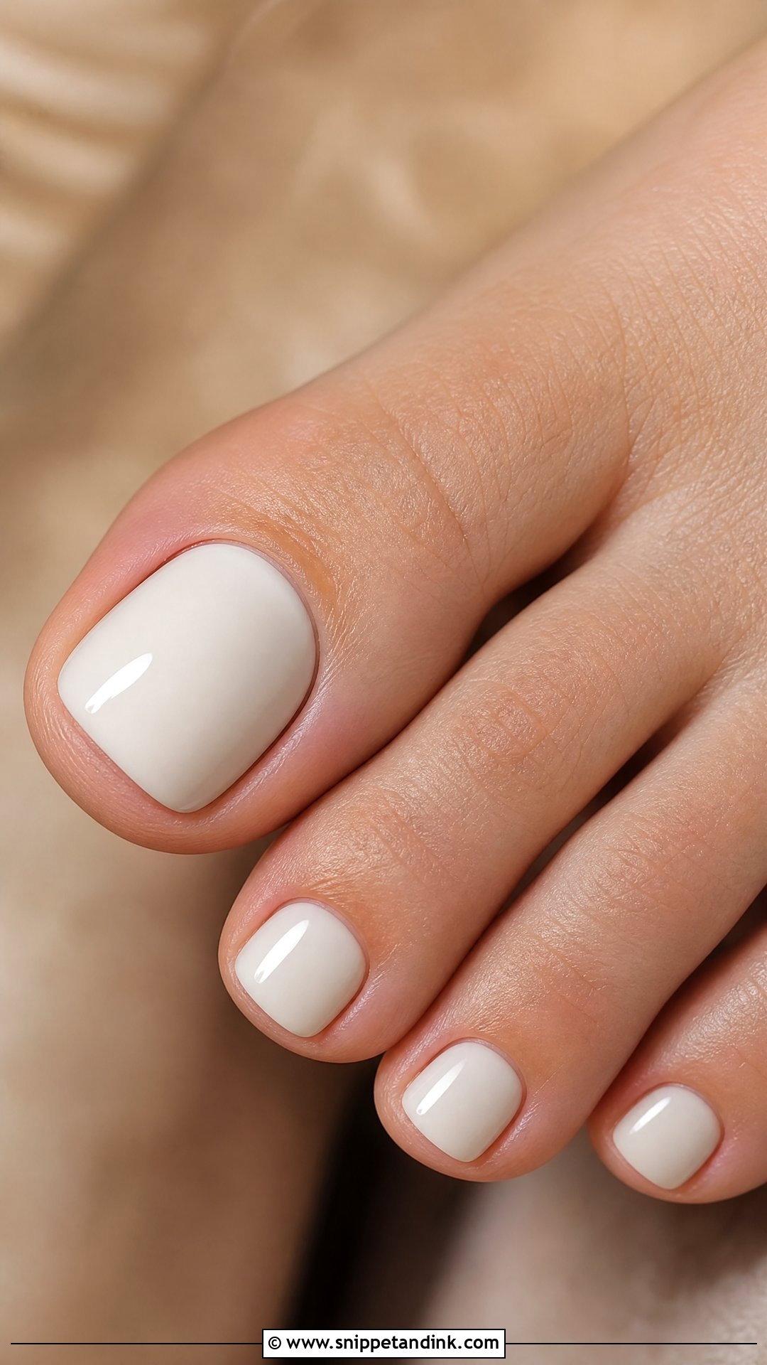 Ivory Bridal Toe Nails - Snippet and Ink - 25 Bridal Toe Nails Wedding