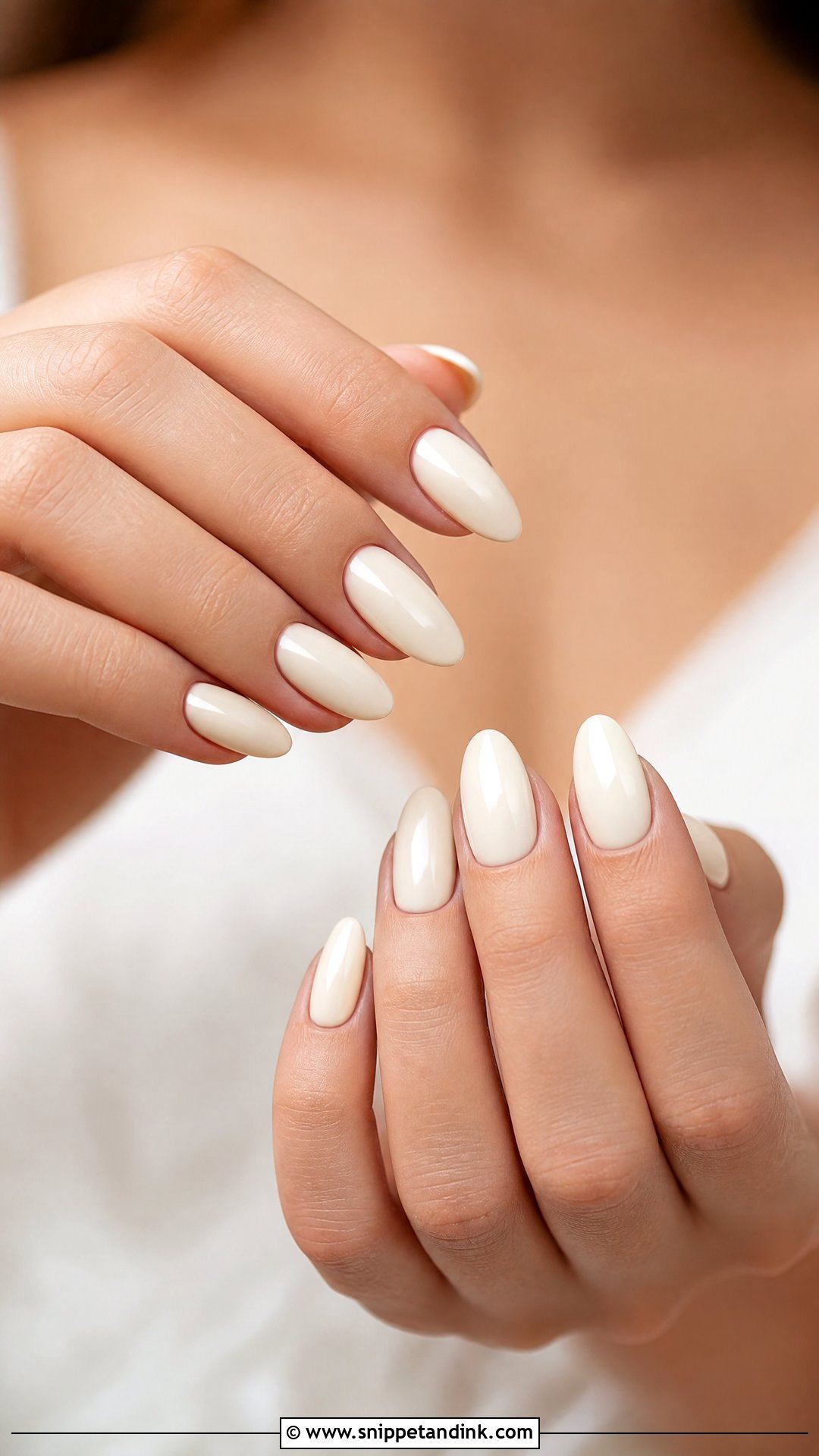 Ivory Bride Nails - Snippet and Ink - 35 Bride Nails Wedding