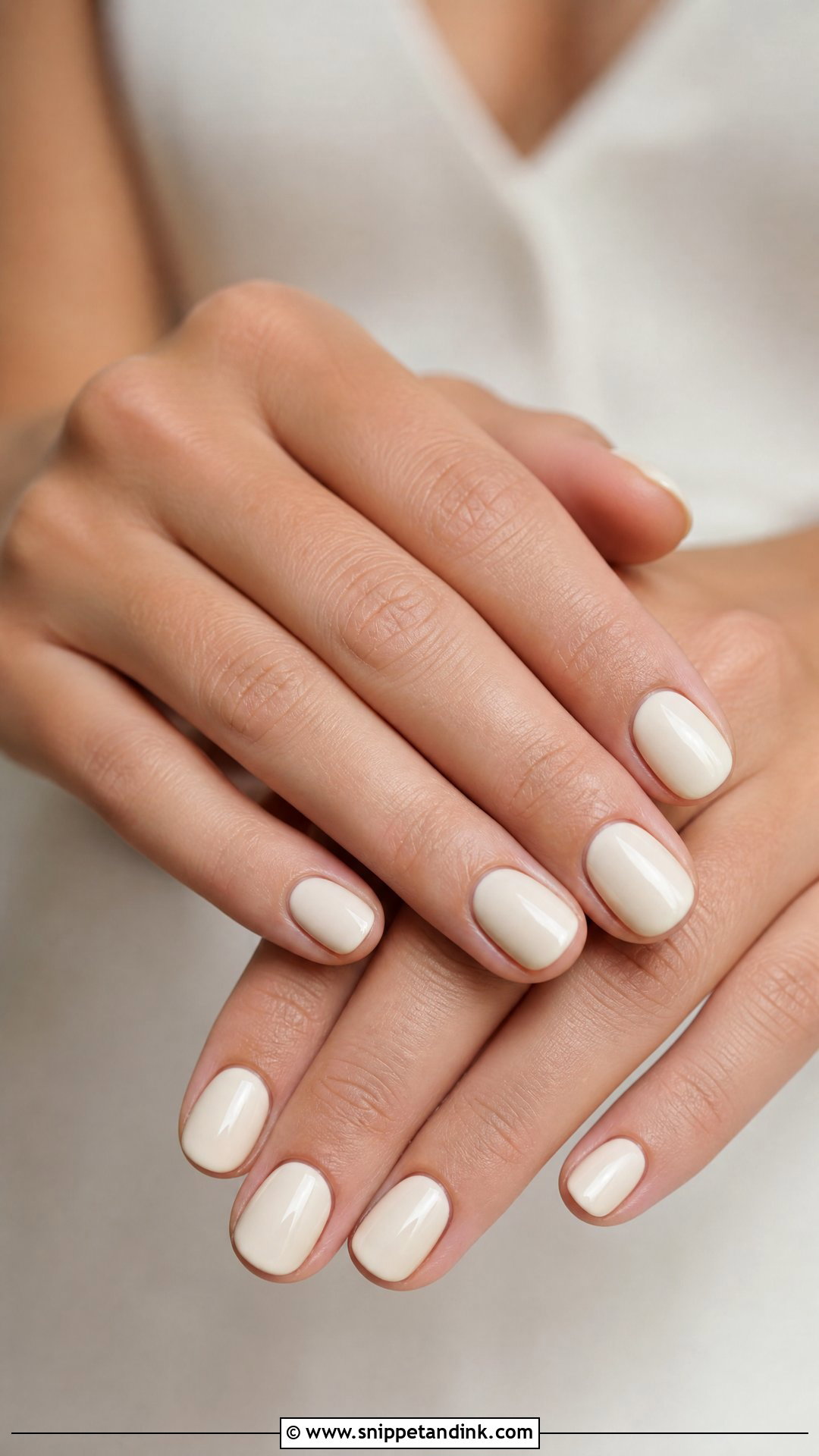 Ivory Bridesmaid Nails - Snippet and Ink - 25 Elegant Bridesmaid Wedding Nails