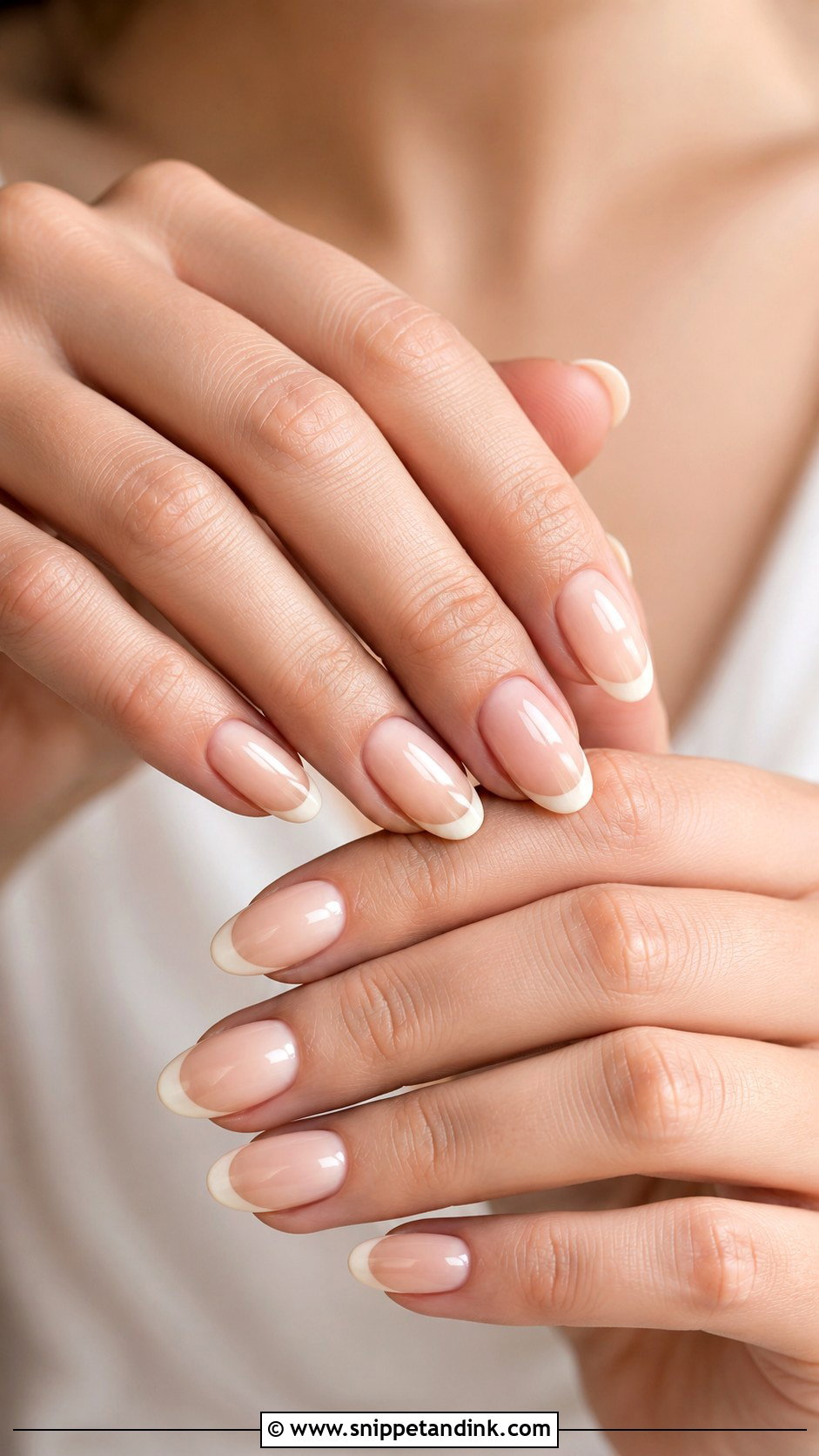 Ivory French Bride Nails - Snippet and Ink - 20 French Bride Nails