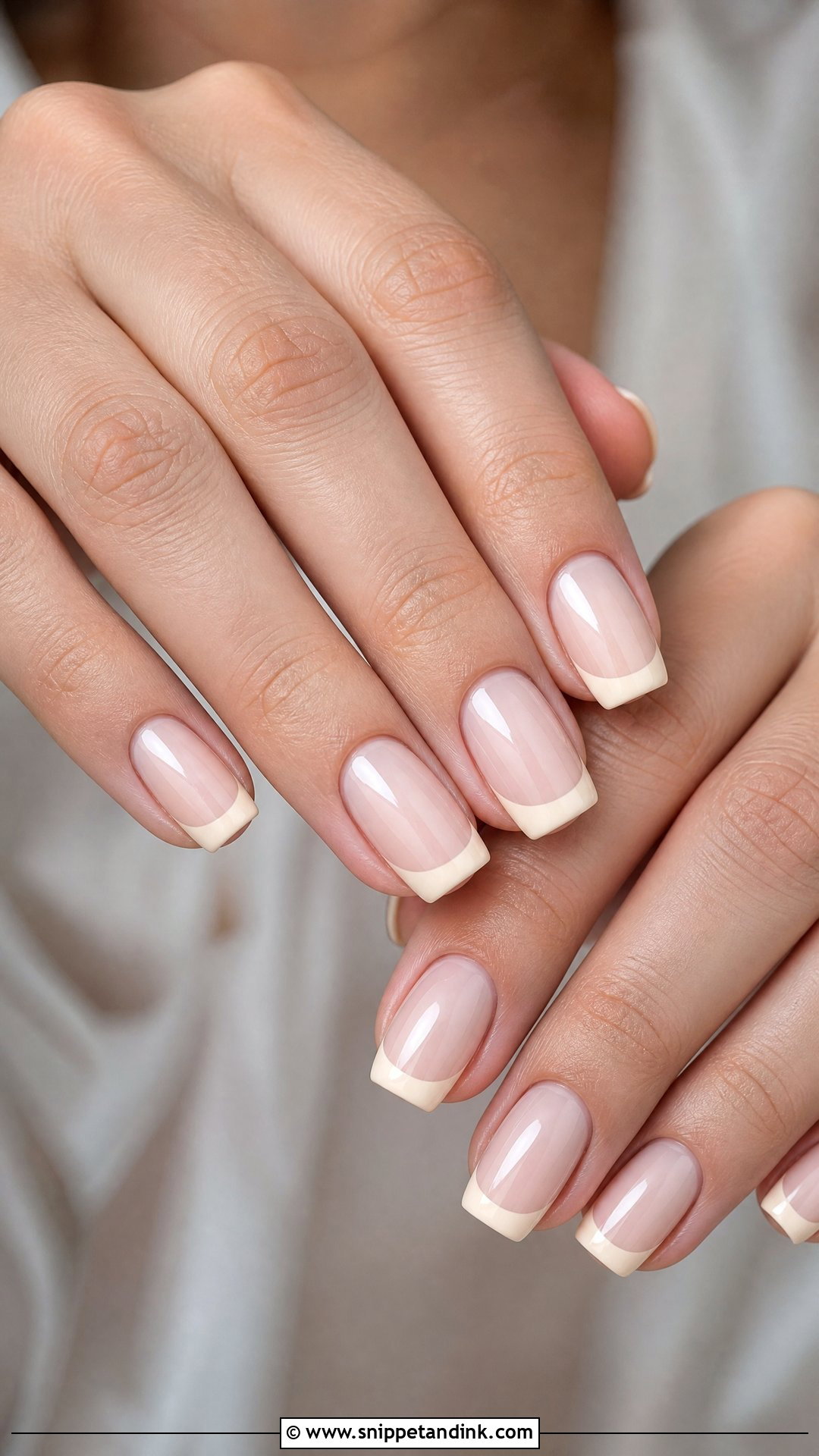 Ivory French Bride Wedding Nails - Snippet and Ink - 25 Elegant French Bride Wedding Nails