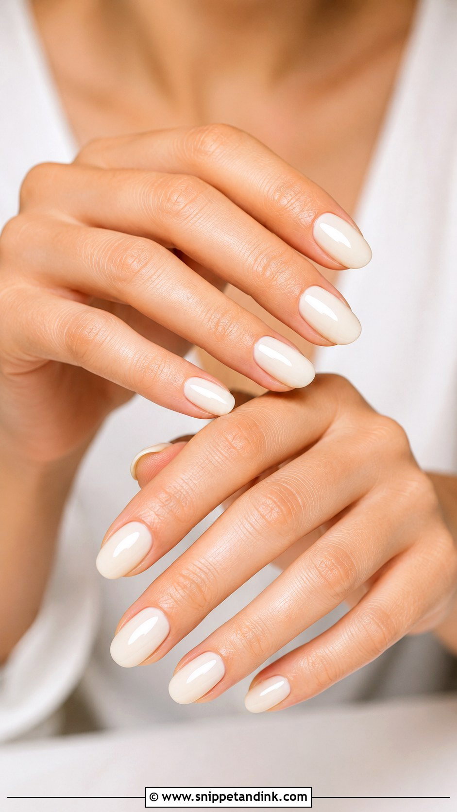 Ivory Neutral Bridal Nails - Snippet and Ink - 20 Neutral Bridal Nails