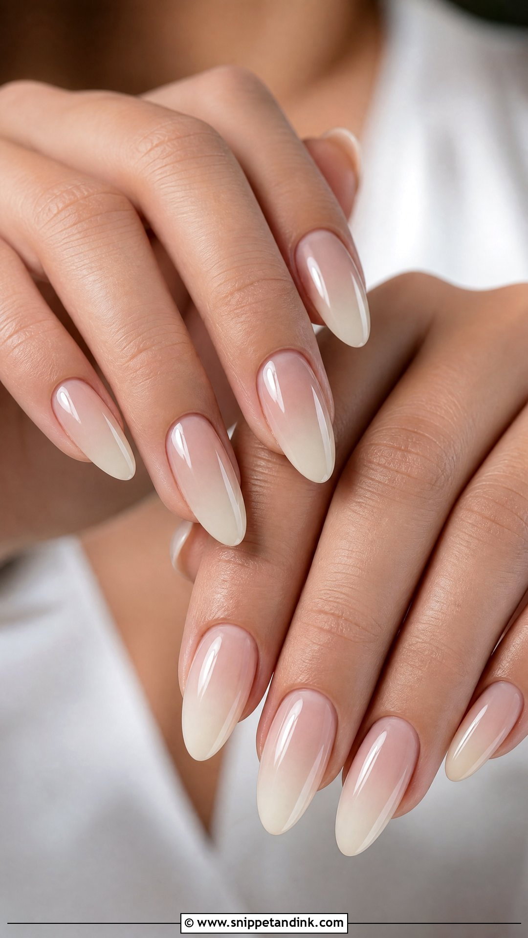 Ivory Ombre Wedding Nails - Snippet and Ink - 25 Ombre Wedding Nails