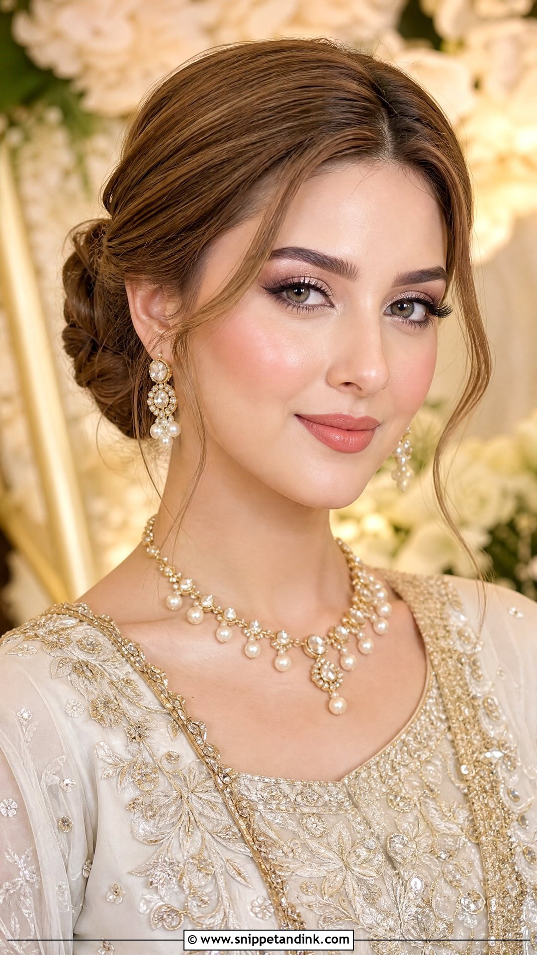 Ivory Outfit Walima Makeup - Snippet and Ink - 30 Walima Makeup Ideas