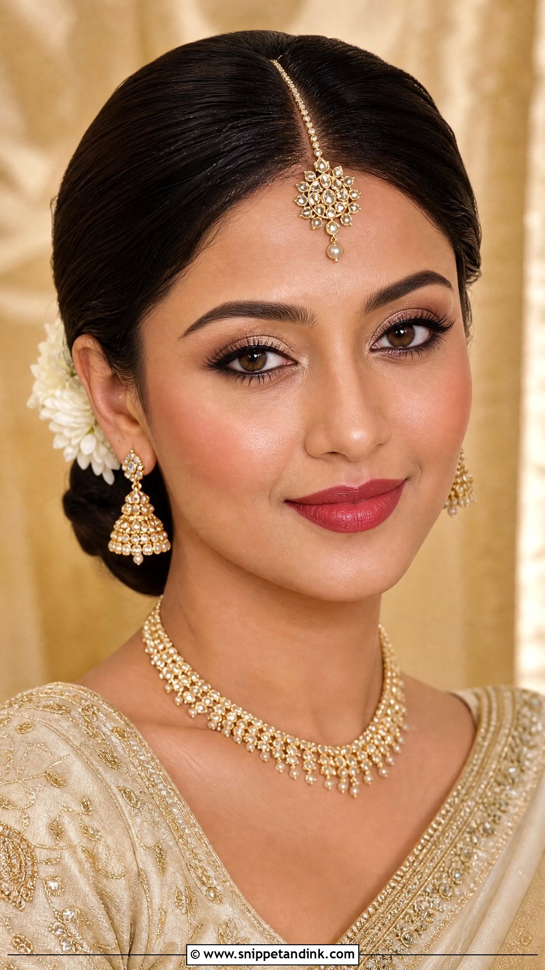 Ivory Saree Indian Bridal Makeup - Snippet and Ink - 25 Latest Indian Bridal Makeup Ideas