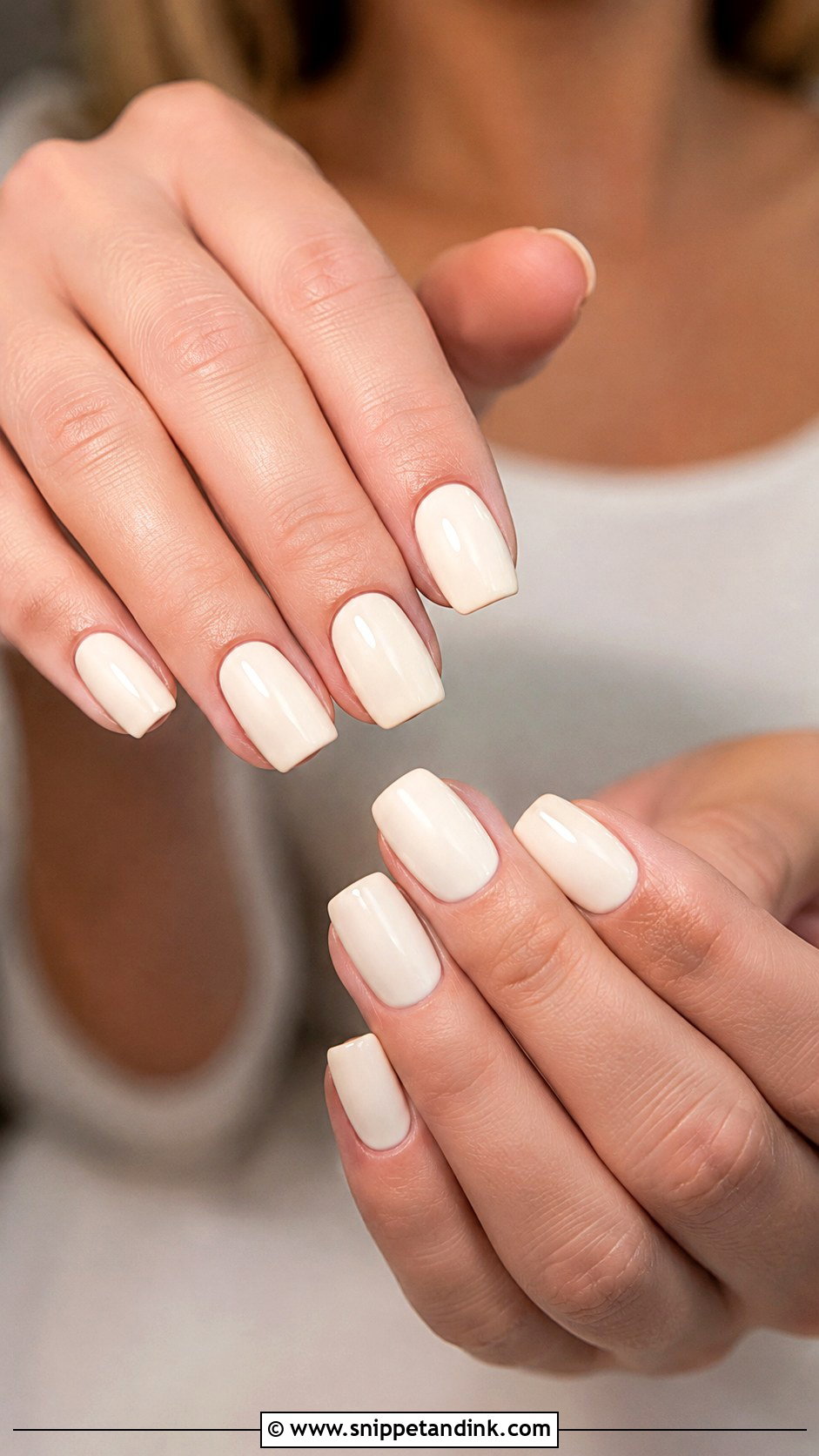Ivory Square Wedding Nails - Snippet and Ink - 20 Ivory Wedding Nails