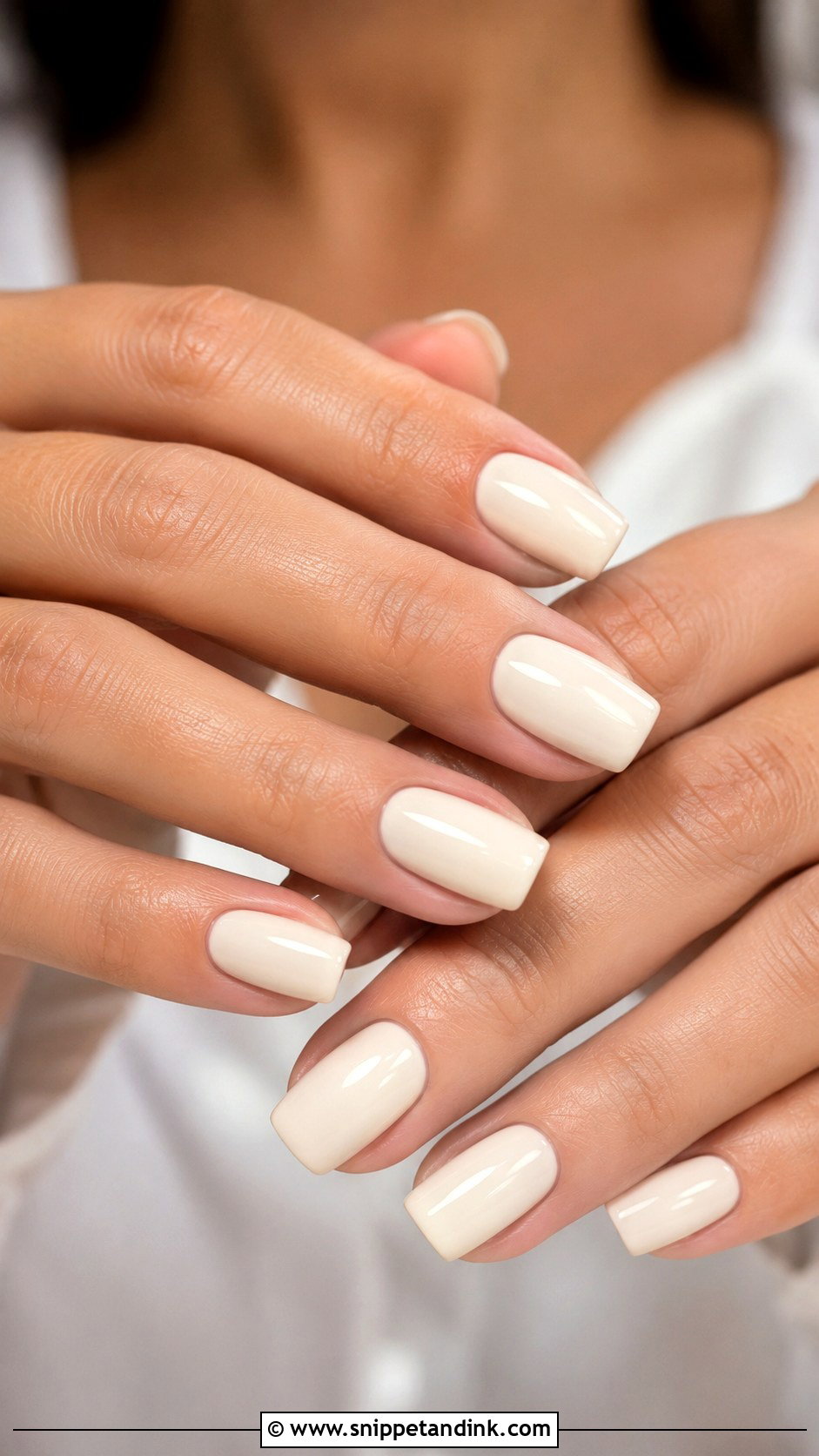 Ivory Wedding Dip Nails - Snippet and Ink - 20 Wedding Dip Nails for Bride