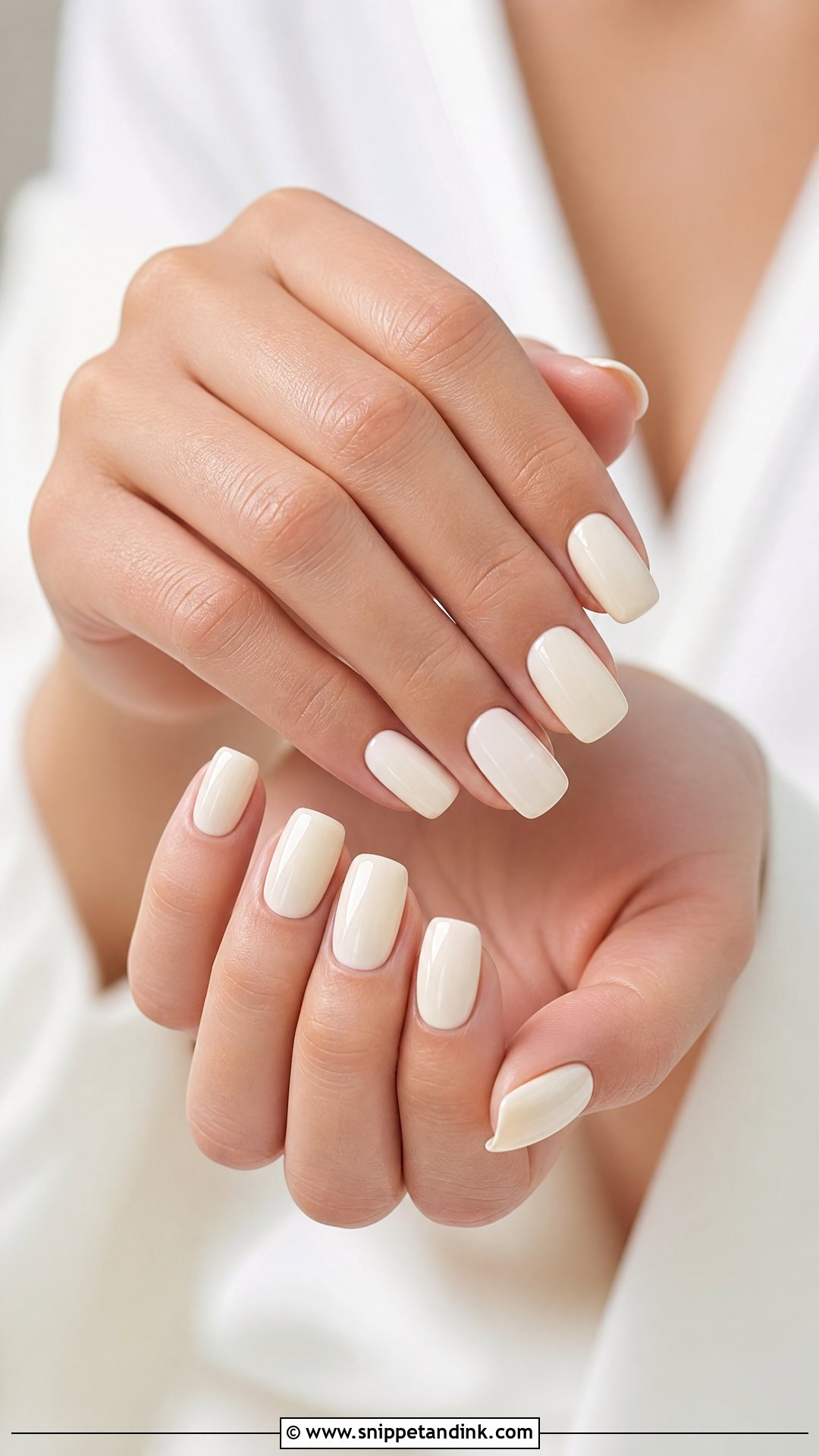 Ivory Wedding Nails - Snippet and Ink - 20 Simple Elegant Wedding Nails