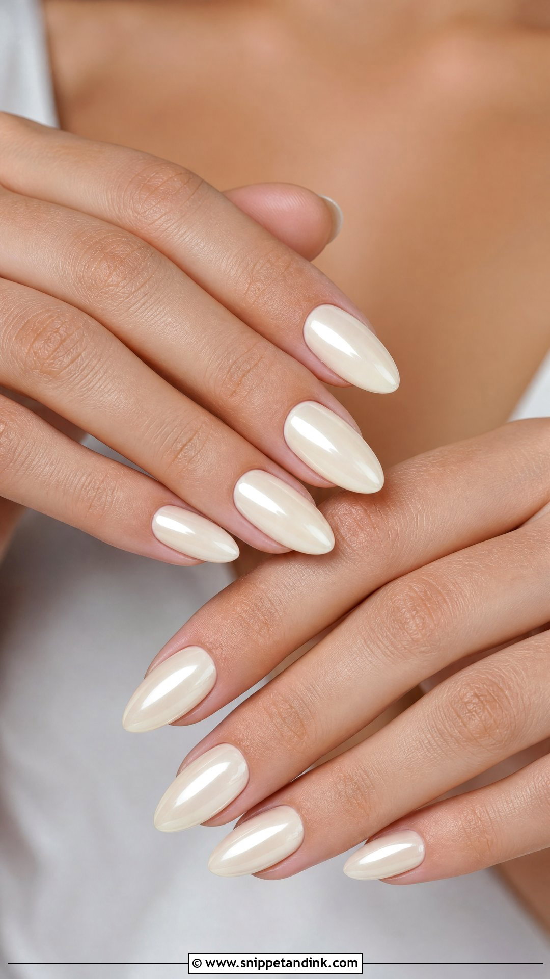 Ivory Wedding Nails - Snippet and Ink - 25 Wedding Nail Art for Bride Ideas
