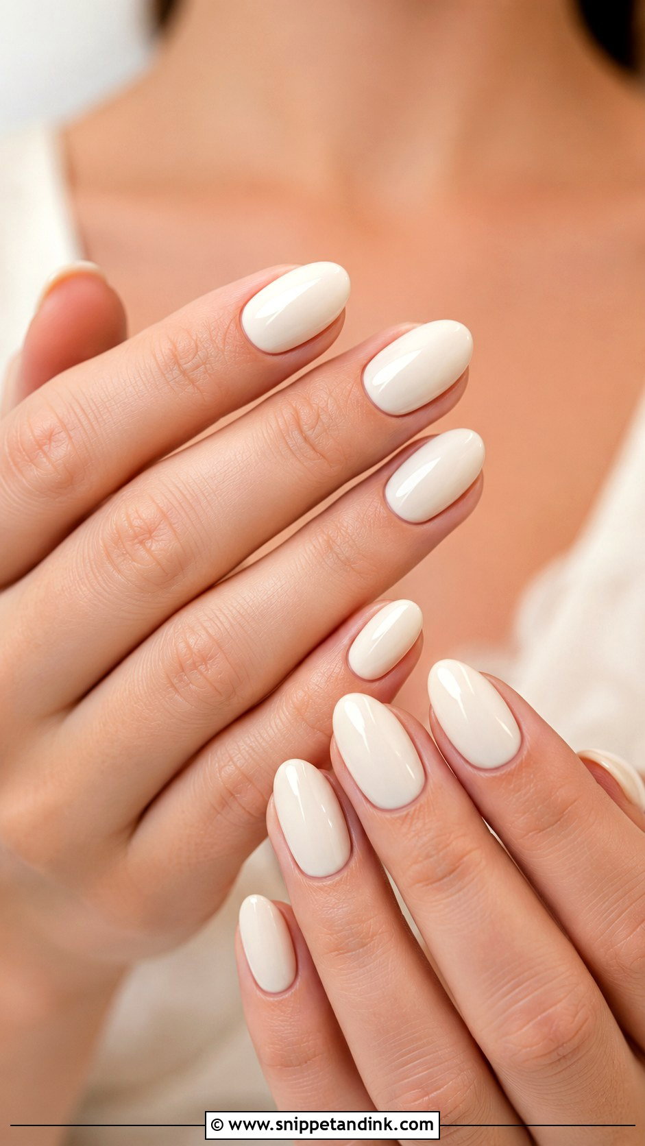 Ivory Wedding Nails - Snippet and Ink - 30 Classic Wedding Nails