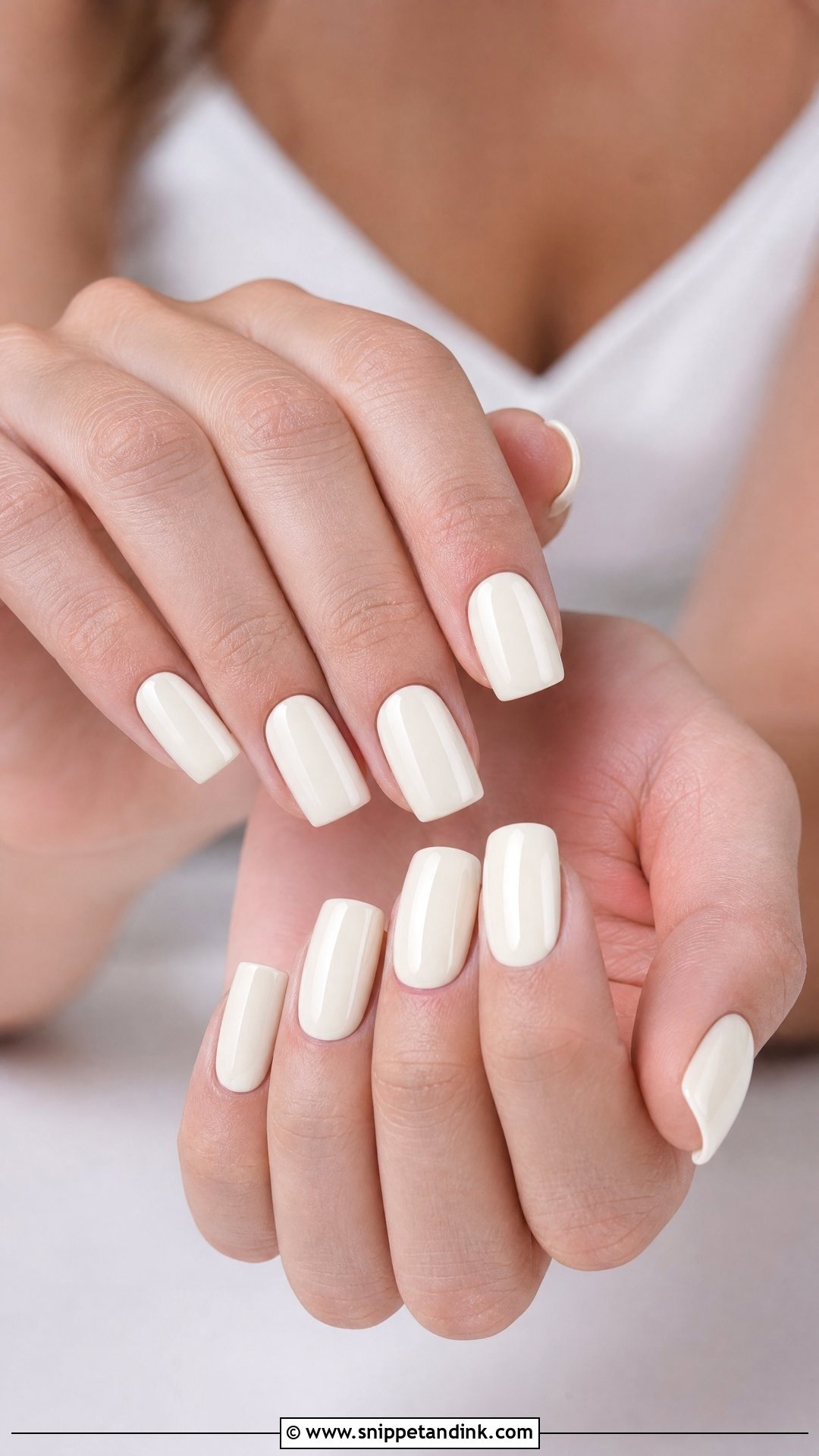 Ivory Wedding Nails - Snippet and Ink - 30 Wedding Day Nails for Bride