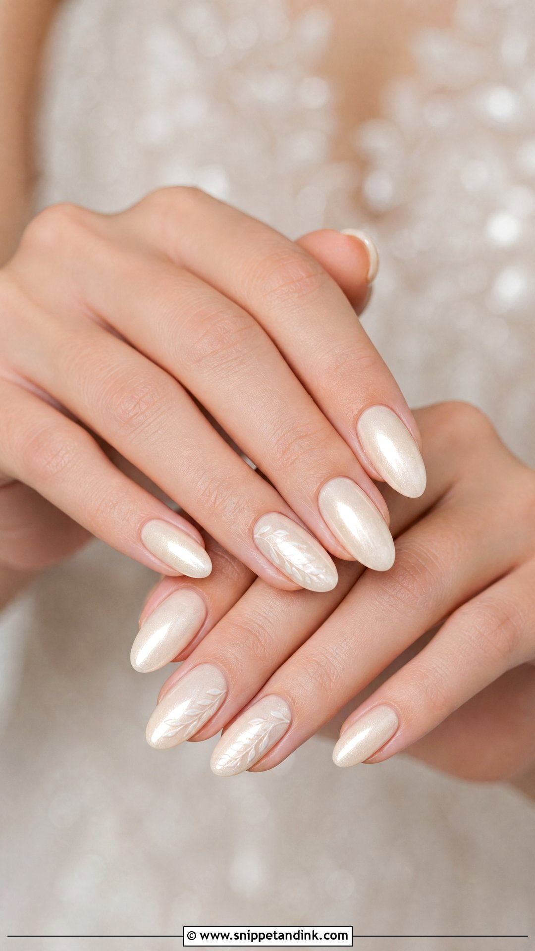 Ivory Wedding Nails - Snippet and Ink - 35 Wedding Nails for Bride