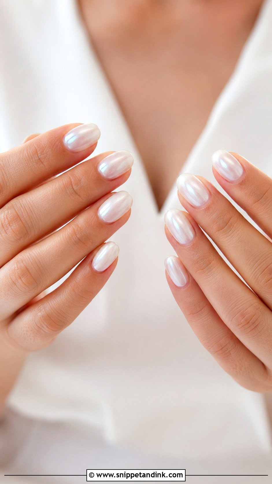 Ivory Wedding Nails - Snippet and Ink - 20 Clean Wedding Nails