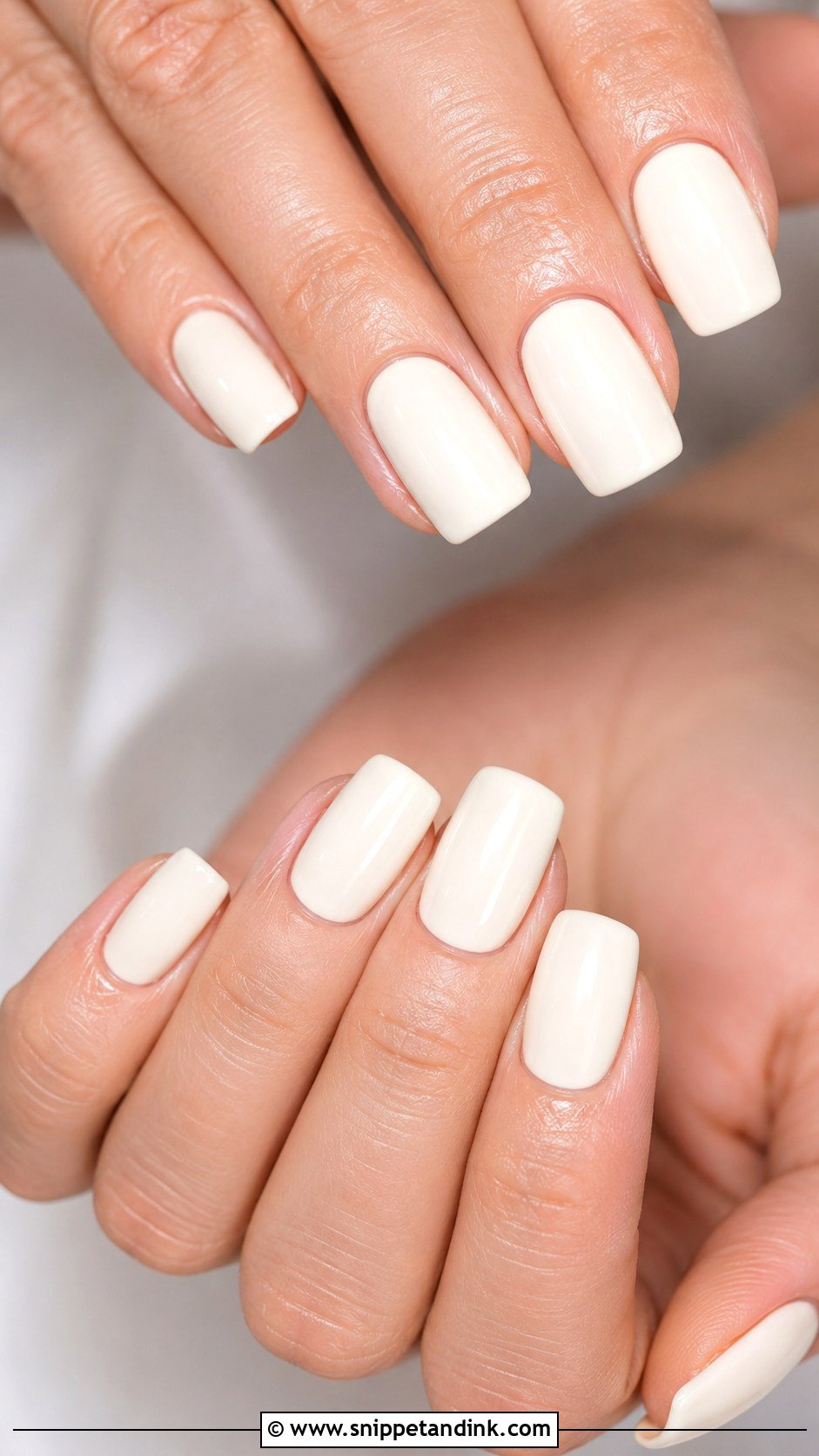 Ivory Wedding Nails - Snippet and Ink - 20 Aesthetic Wedding Nails